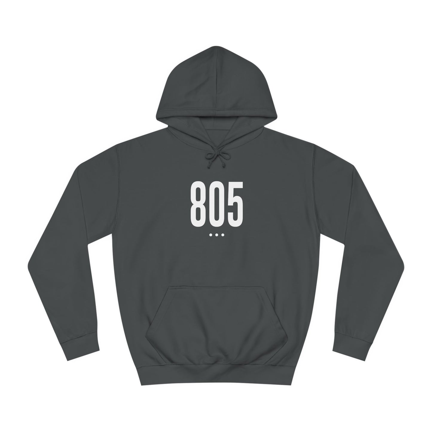 805 White Logo Front Unisex Hoodie