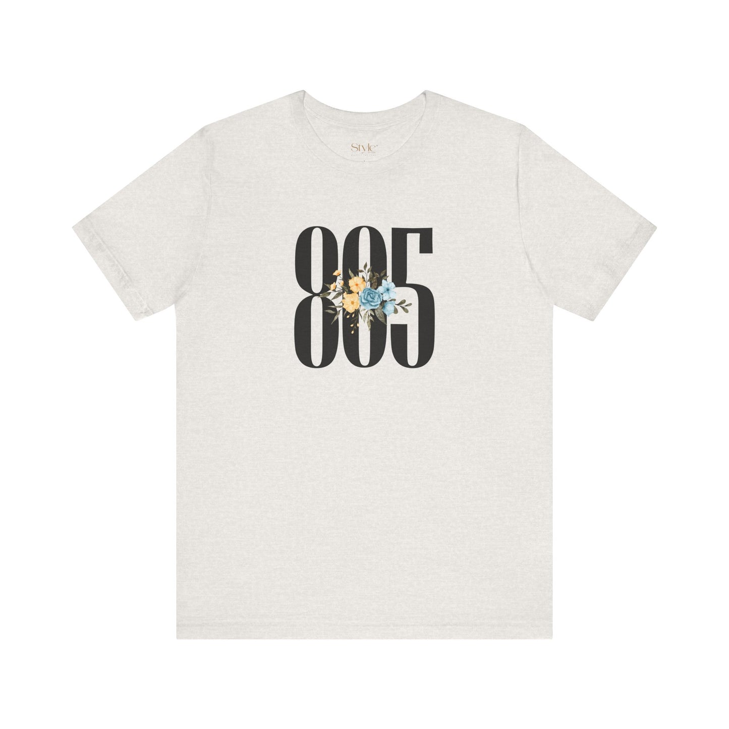 Floral 805 Unisex Tee - Casual, Gift, Birthday, Floral Design, Vintage Style