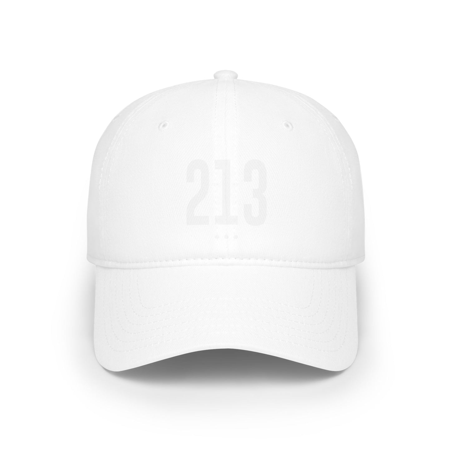 213 White Logo Low Profile Baseball Cap