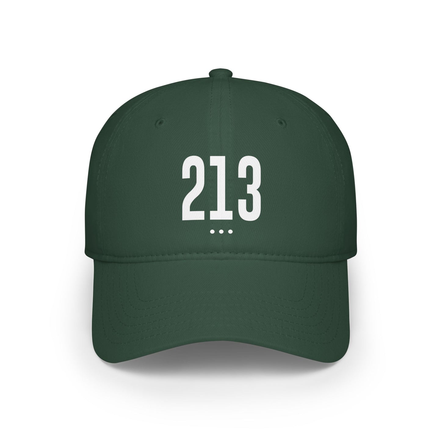 213 White Logo Low Profile Baseball Cap