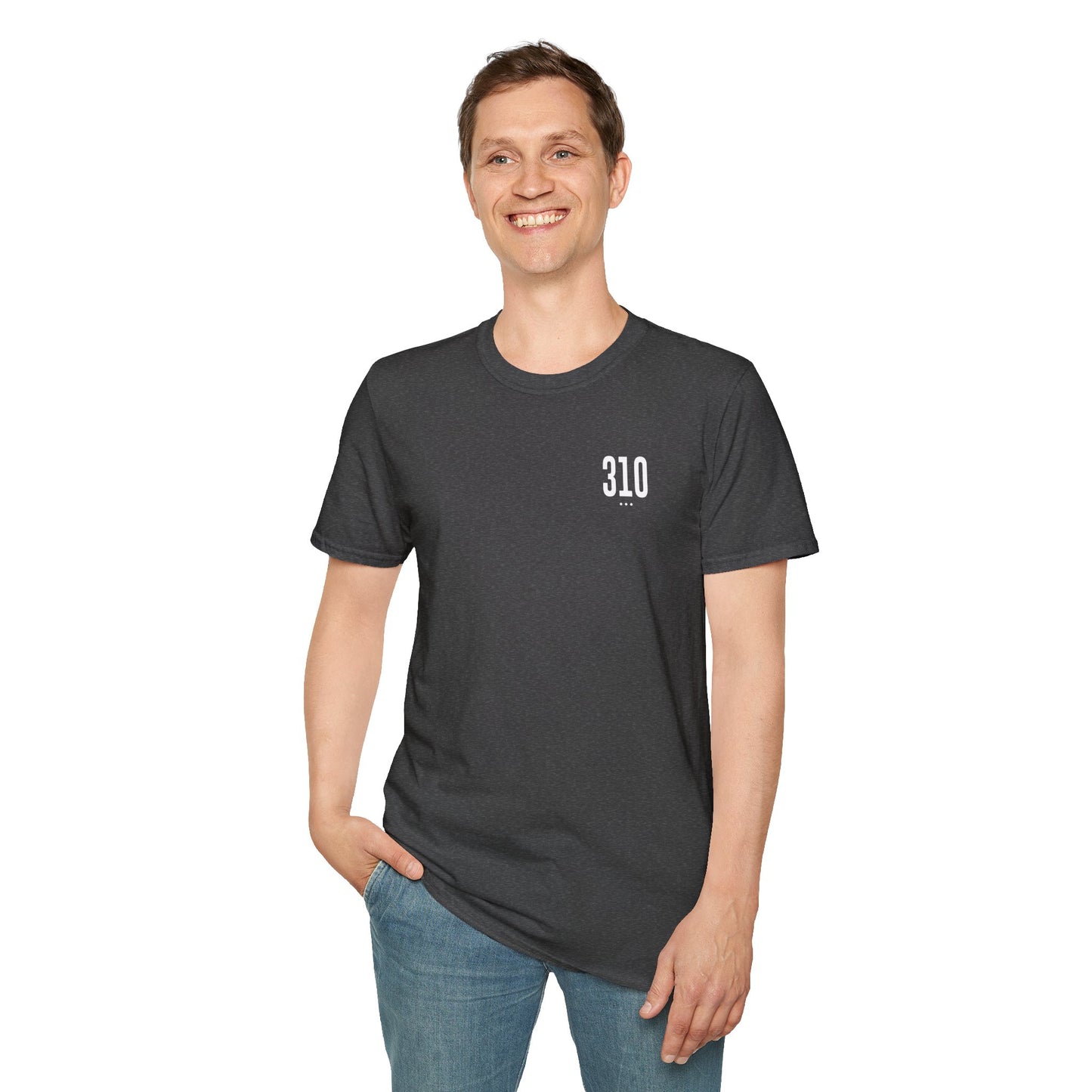 310 White Logo Unisex Softstyle T-Shirt