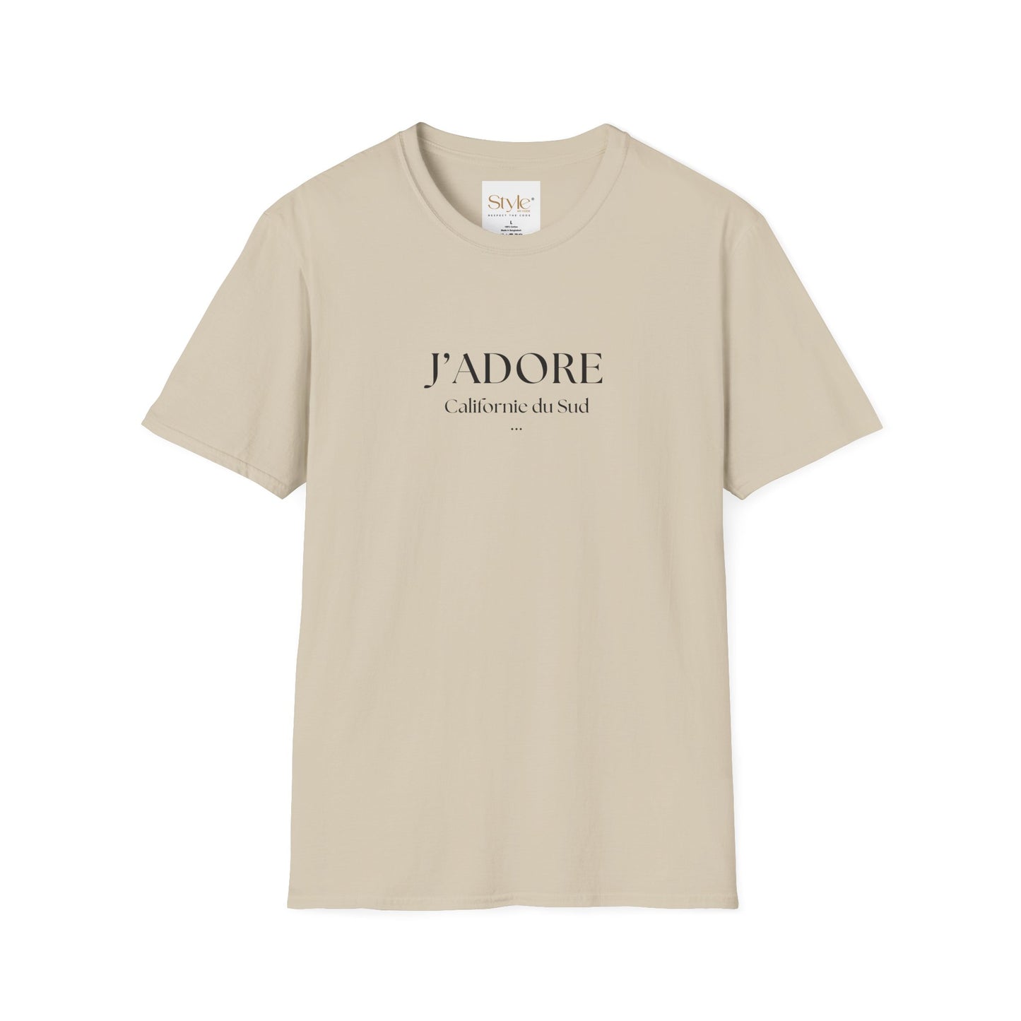 Chic French Graphic Tee, "I love Southern California" in French - Stylish Casual Wear, Gift for Her, Trendy Everyday T-Shirt, Perfect for Spring & Summer