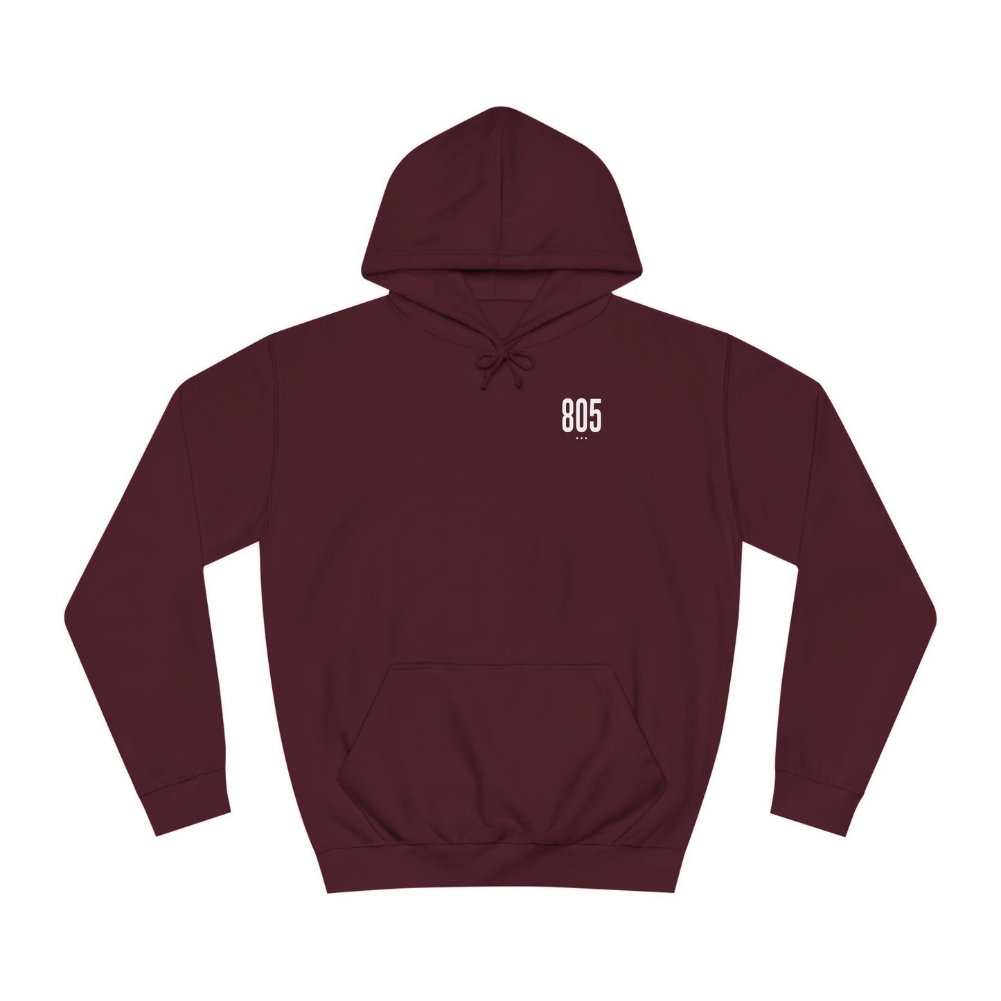 805 White Logo Unisex Hoodie