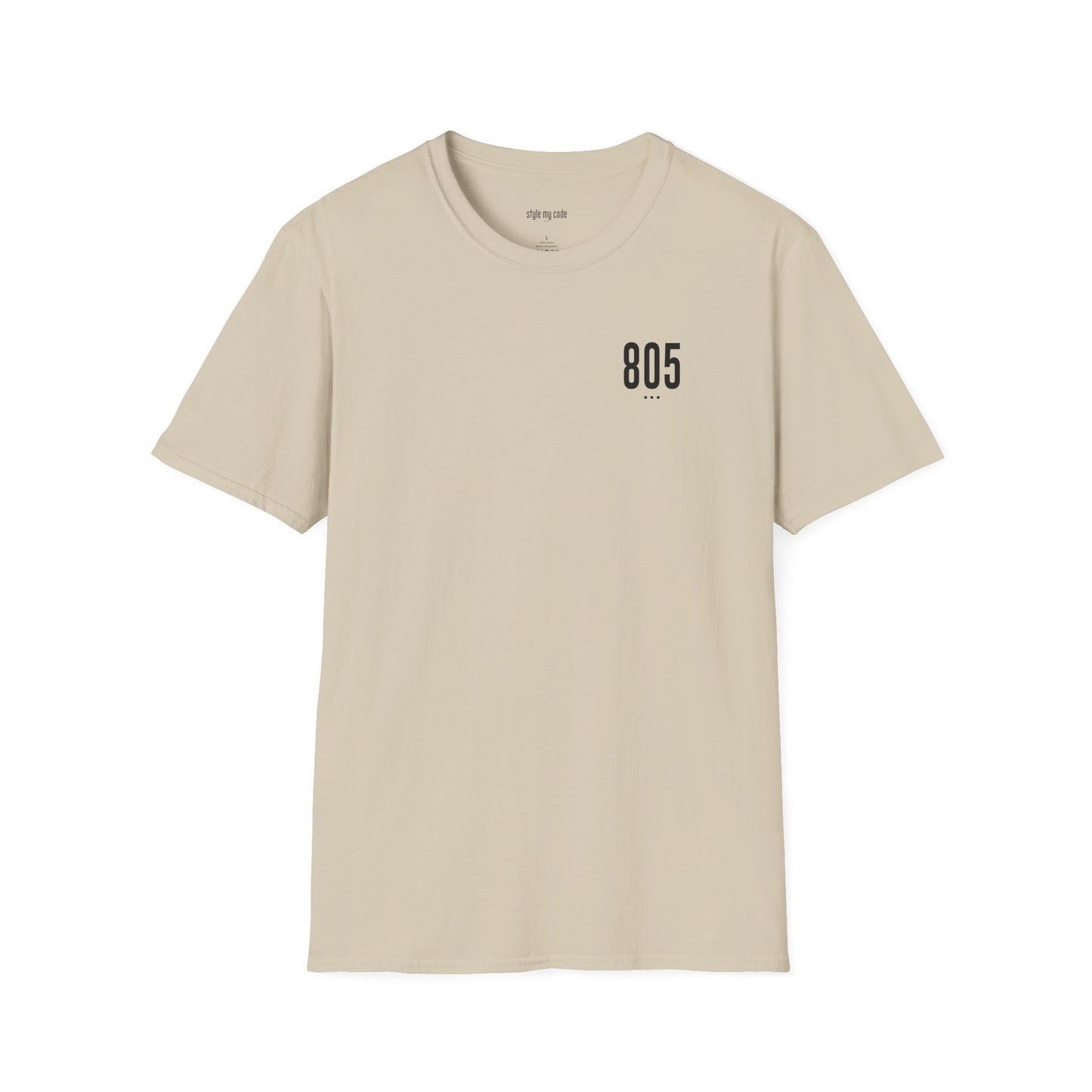 805 Black Logo Unisex Soft-style T-Shirt