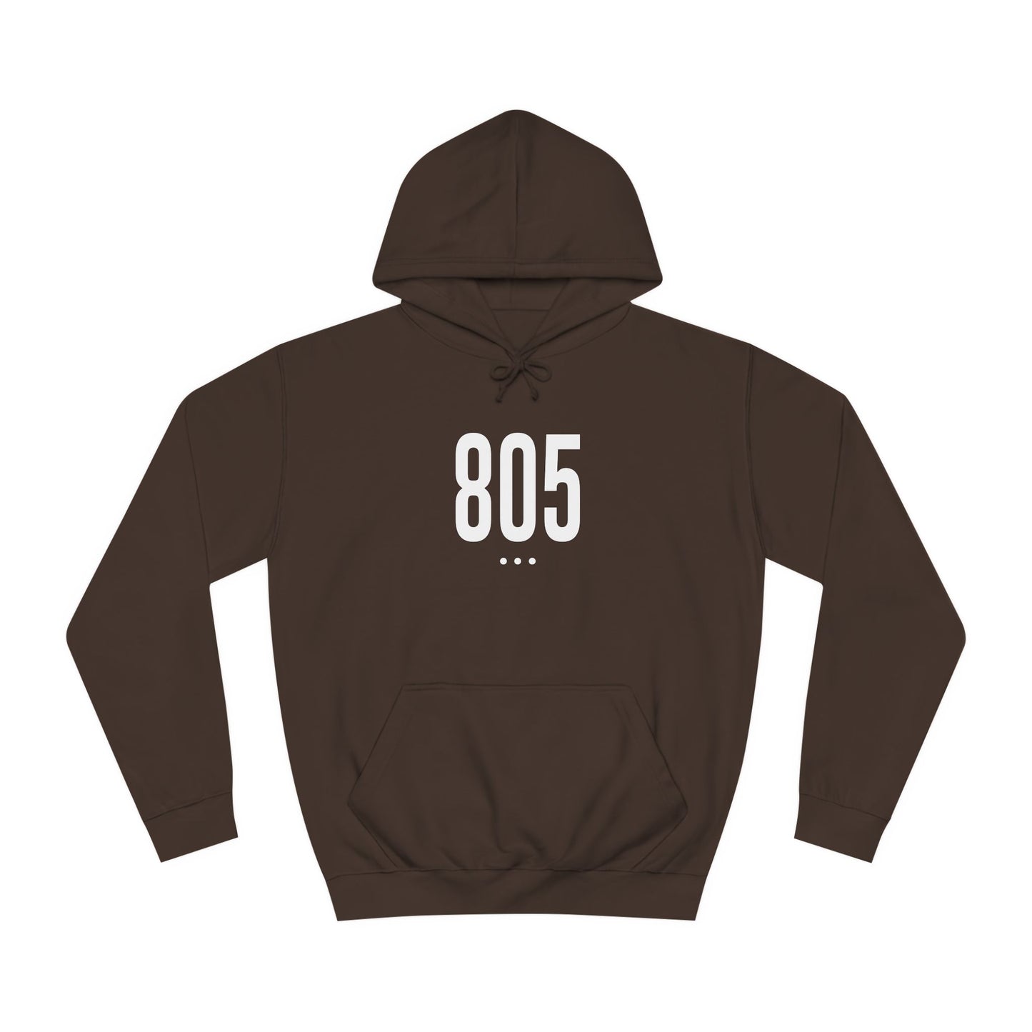 805 White Logo Front Unisex Hoodie