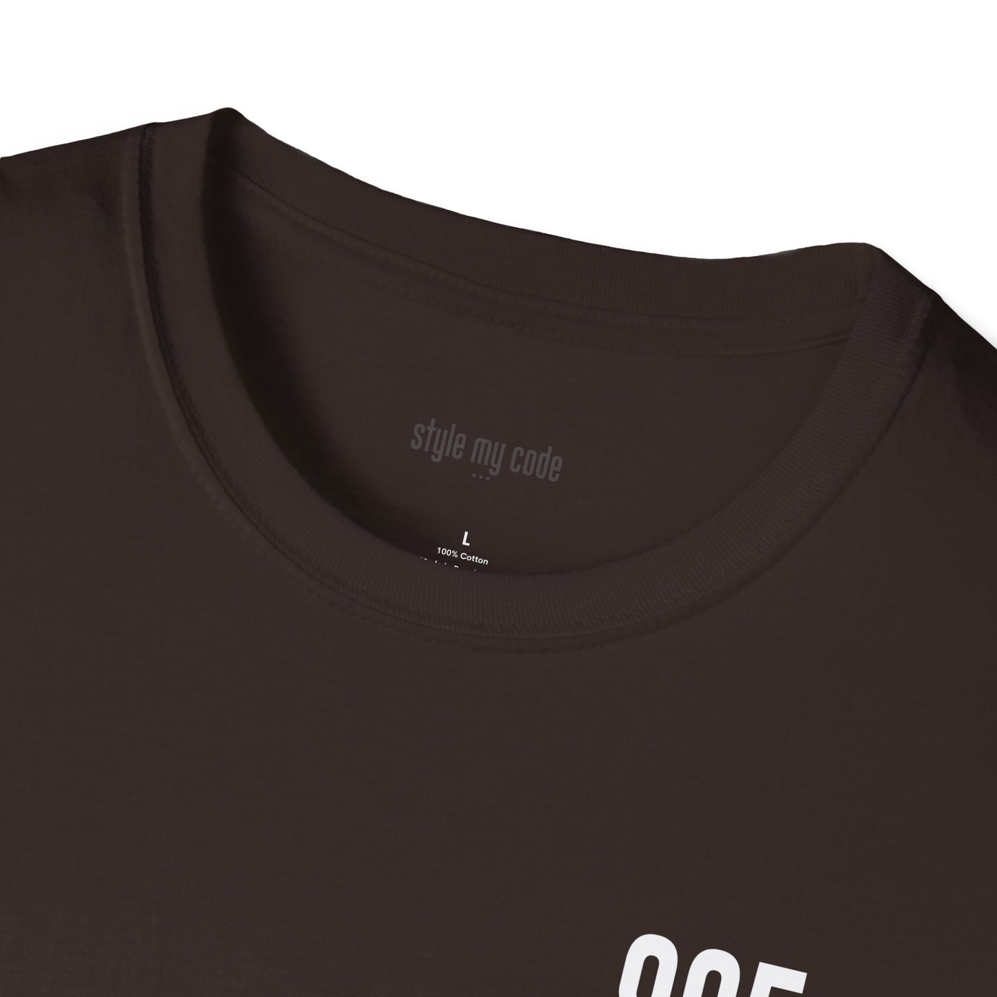 805 White Logo Unisex Soft-style T-Shirt