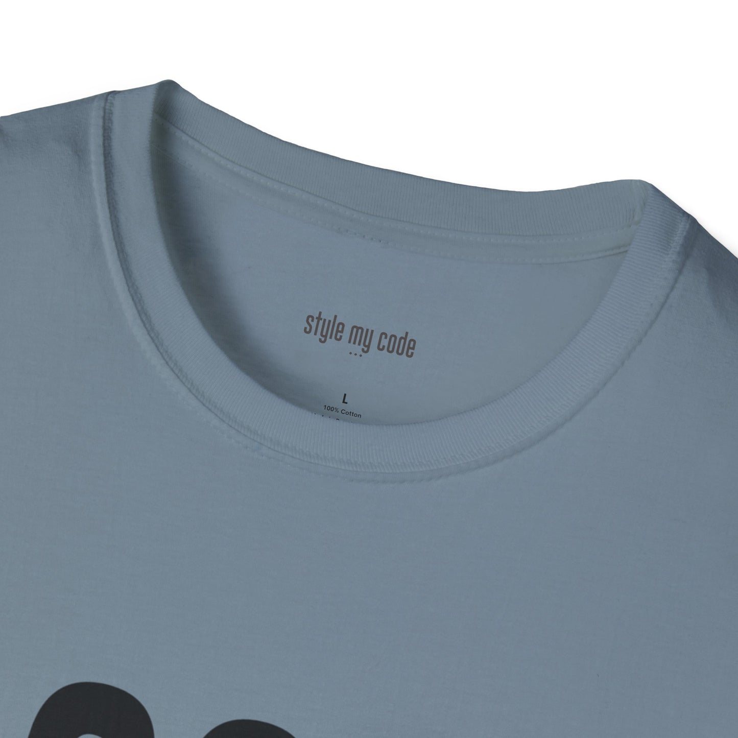 323 Black Logo Front T-Shirt