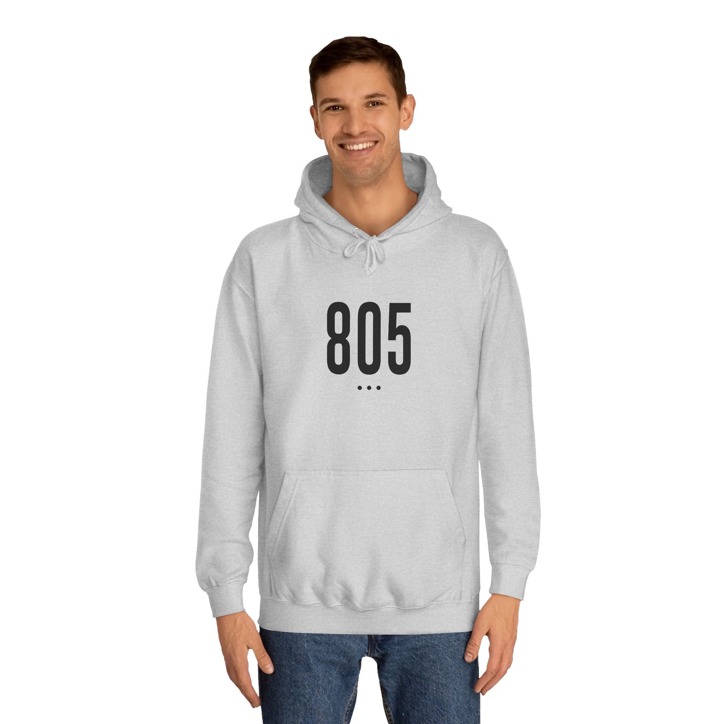 805 Black Logo Front Unisex Hoodie