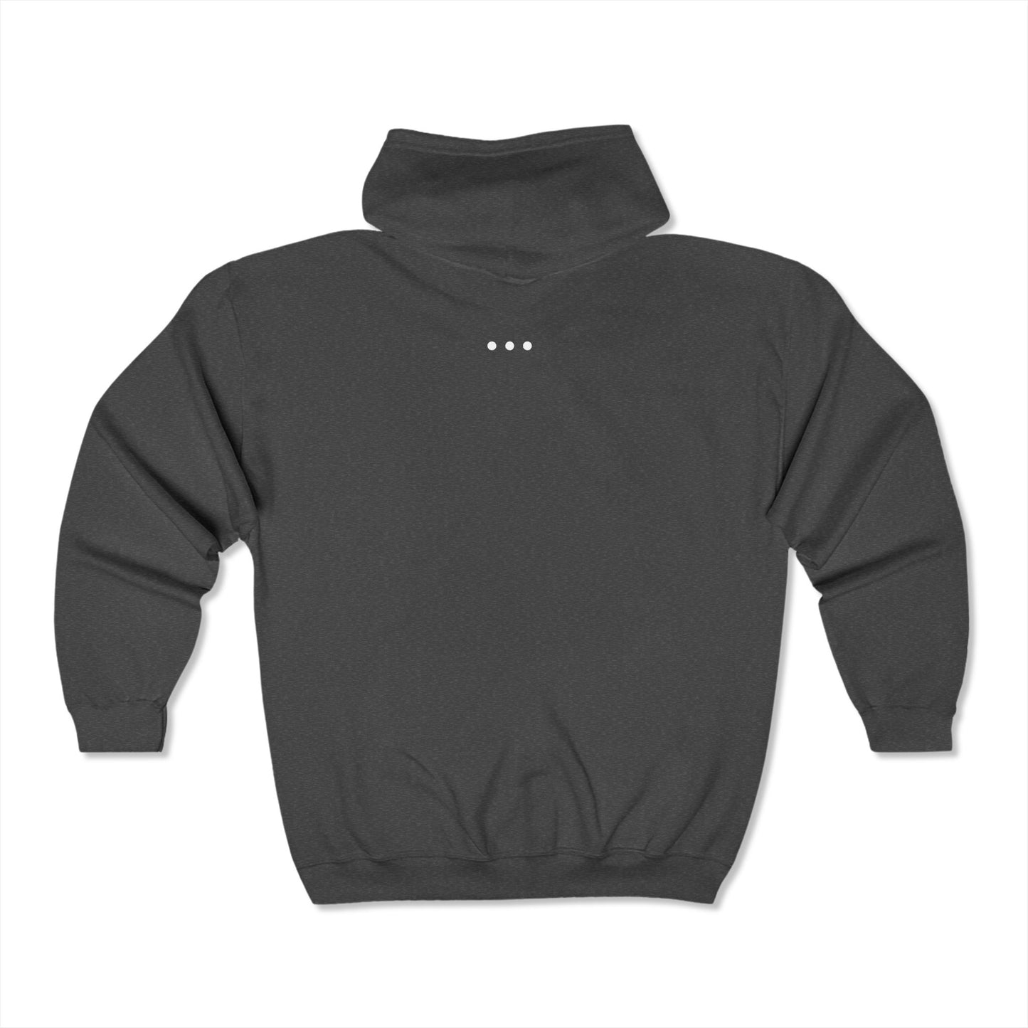 310 White Logo Front Zip Hoodie