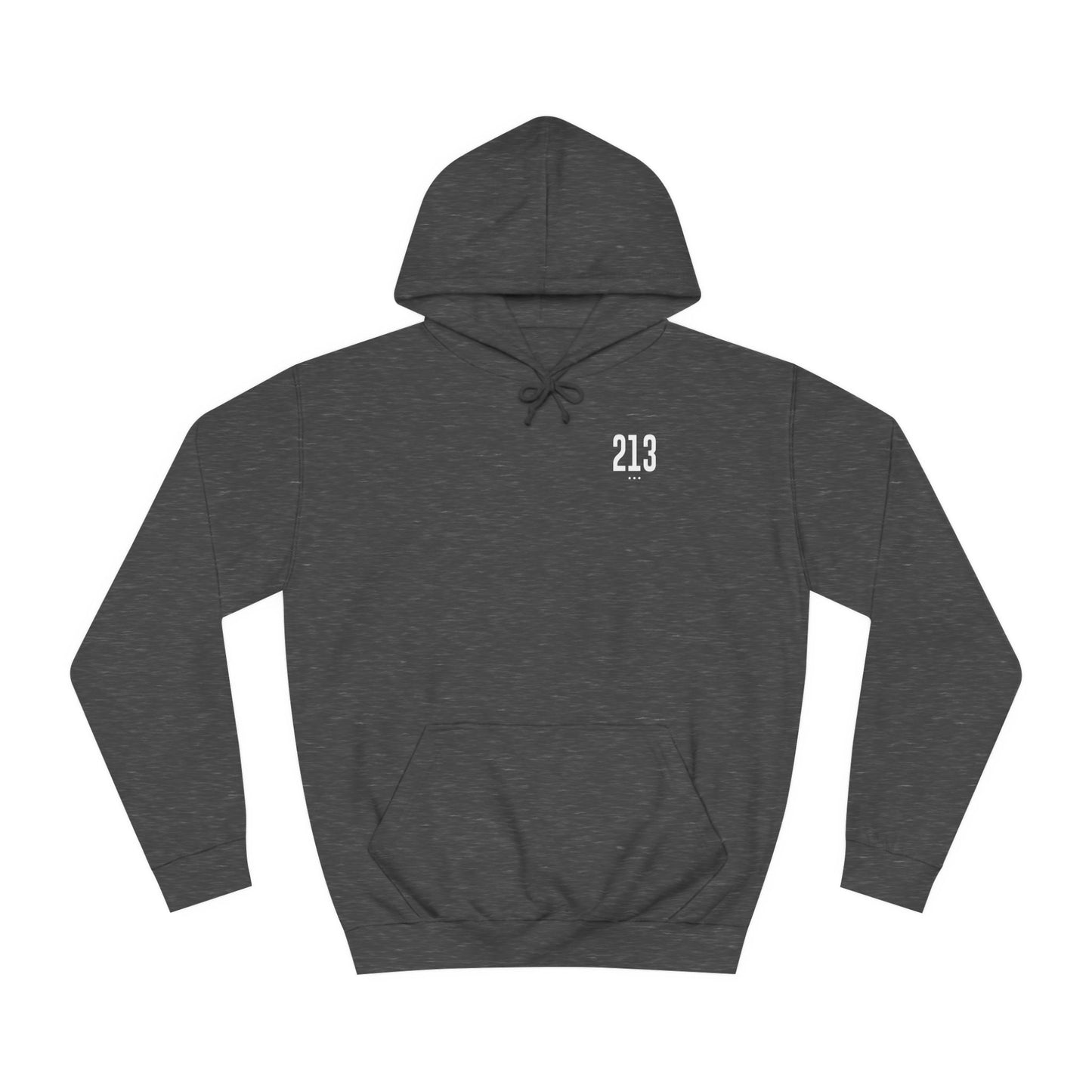 213 White Logo Unisex College Hoodie