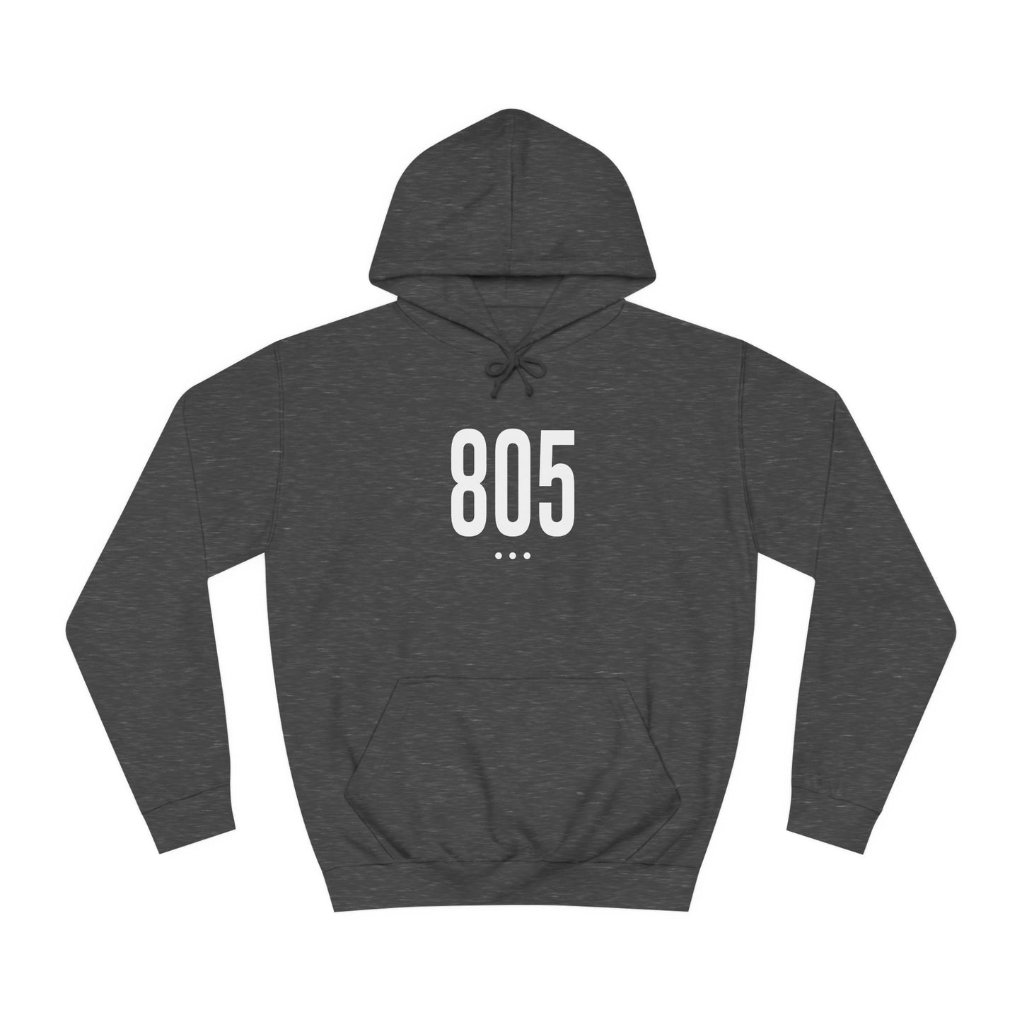 805 White Logo Front Unisex Hoodie