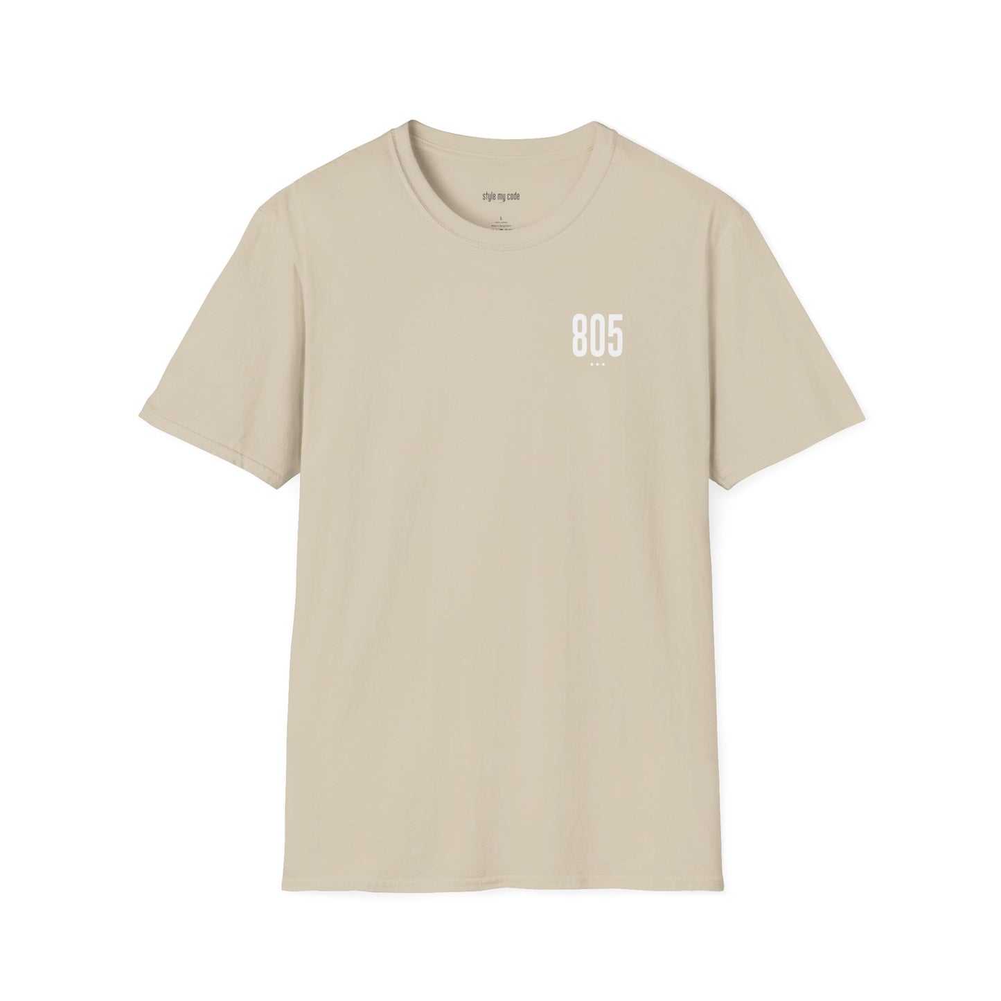 805 White Logo Unisex Soft-style T-Shirt