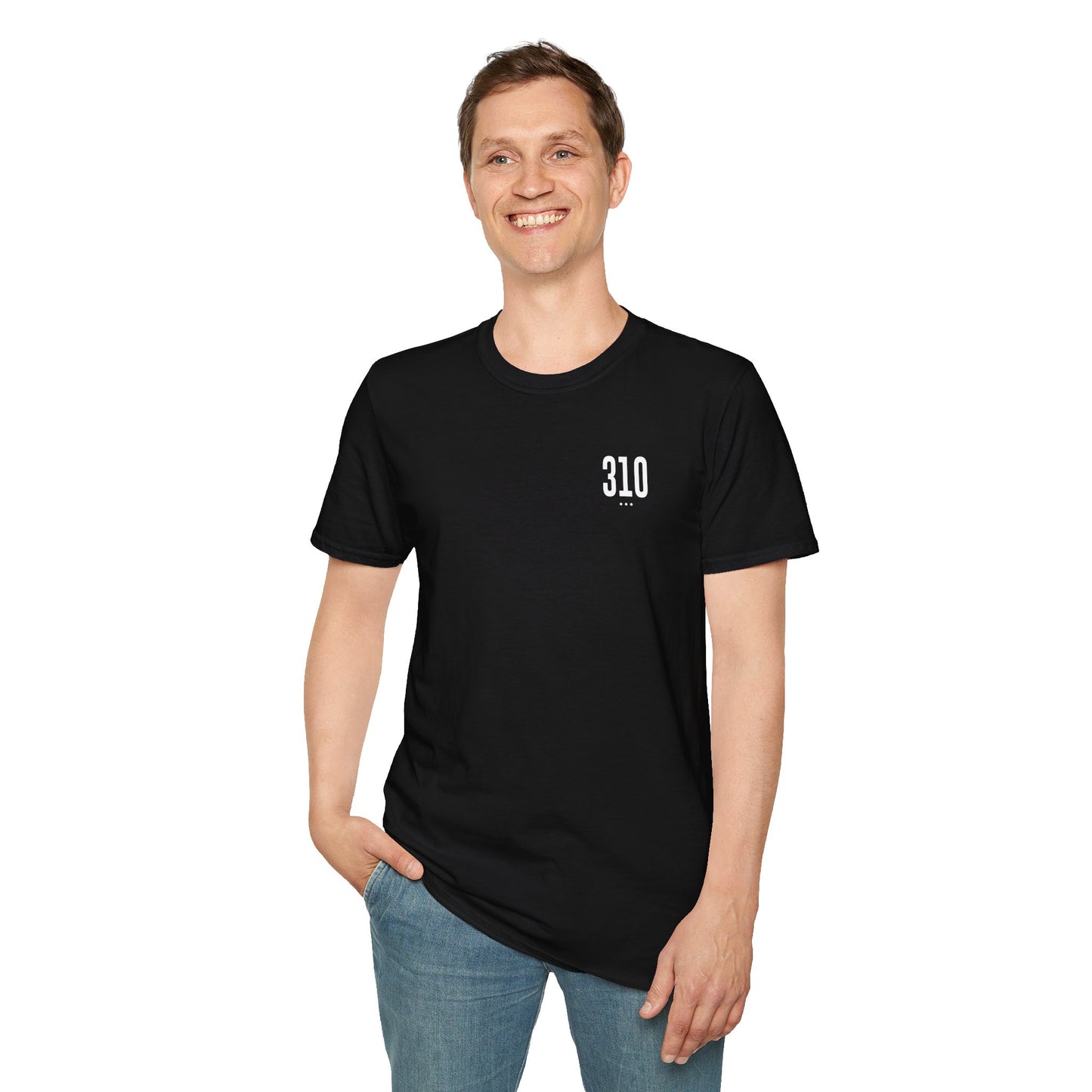310 White Logo Unisex Softstyle T-Shirt