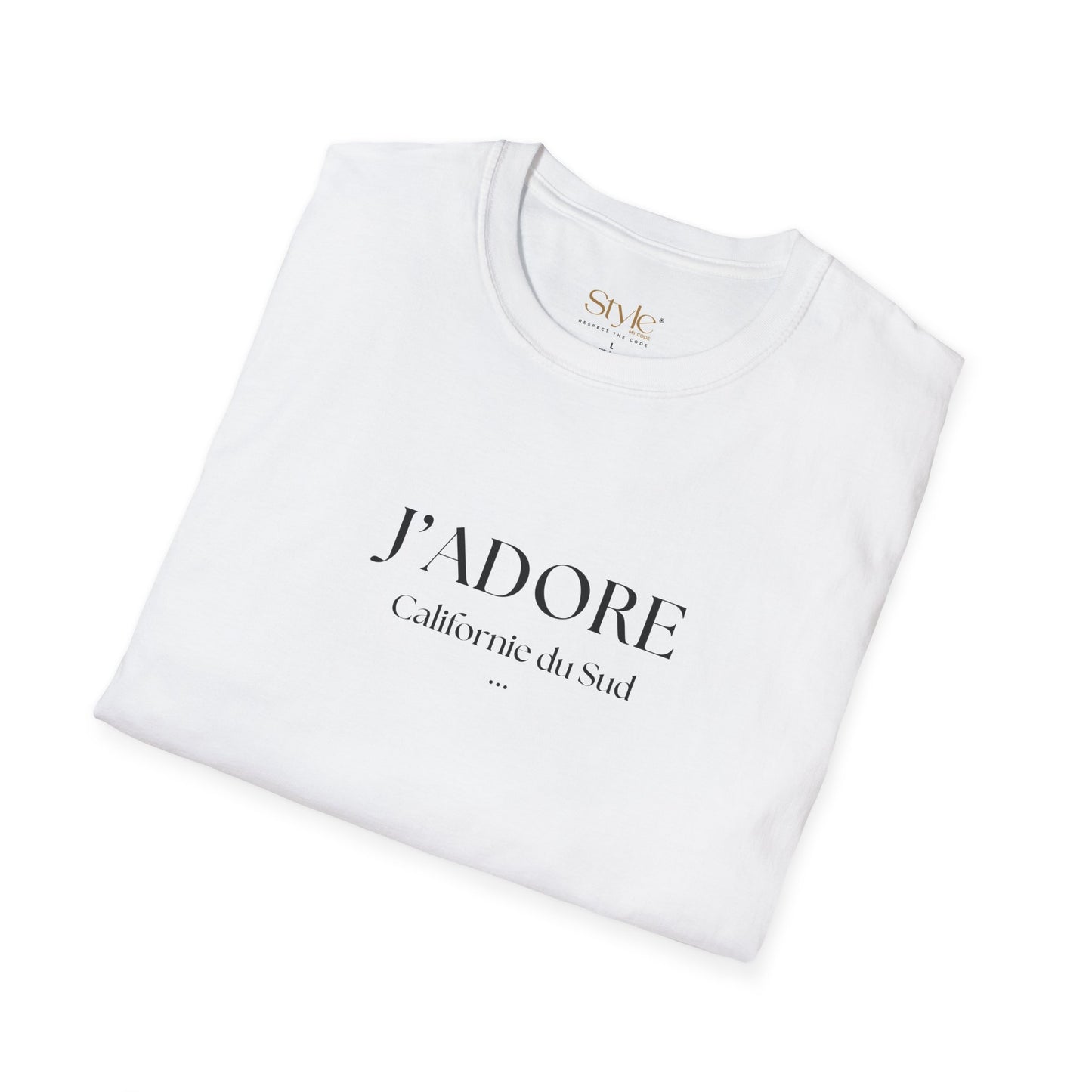 Chic French Graphic Tee, "I love Southern California" in French - Stylish Casual Wear, Gift for Her, Trendy Everyday T-Shirt, Perfect for Spring & Summer