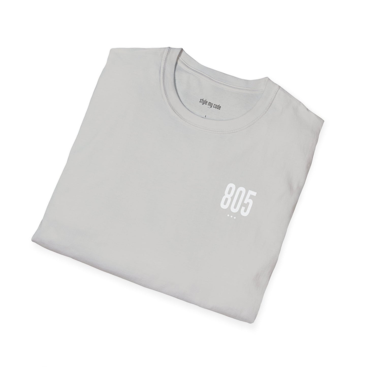 805 White Logo Unisex Soft-style T-Shirt