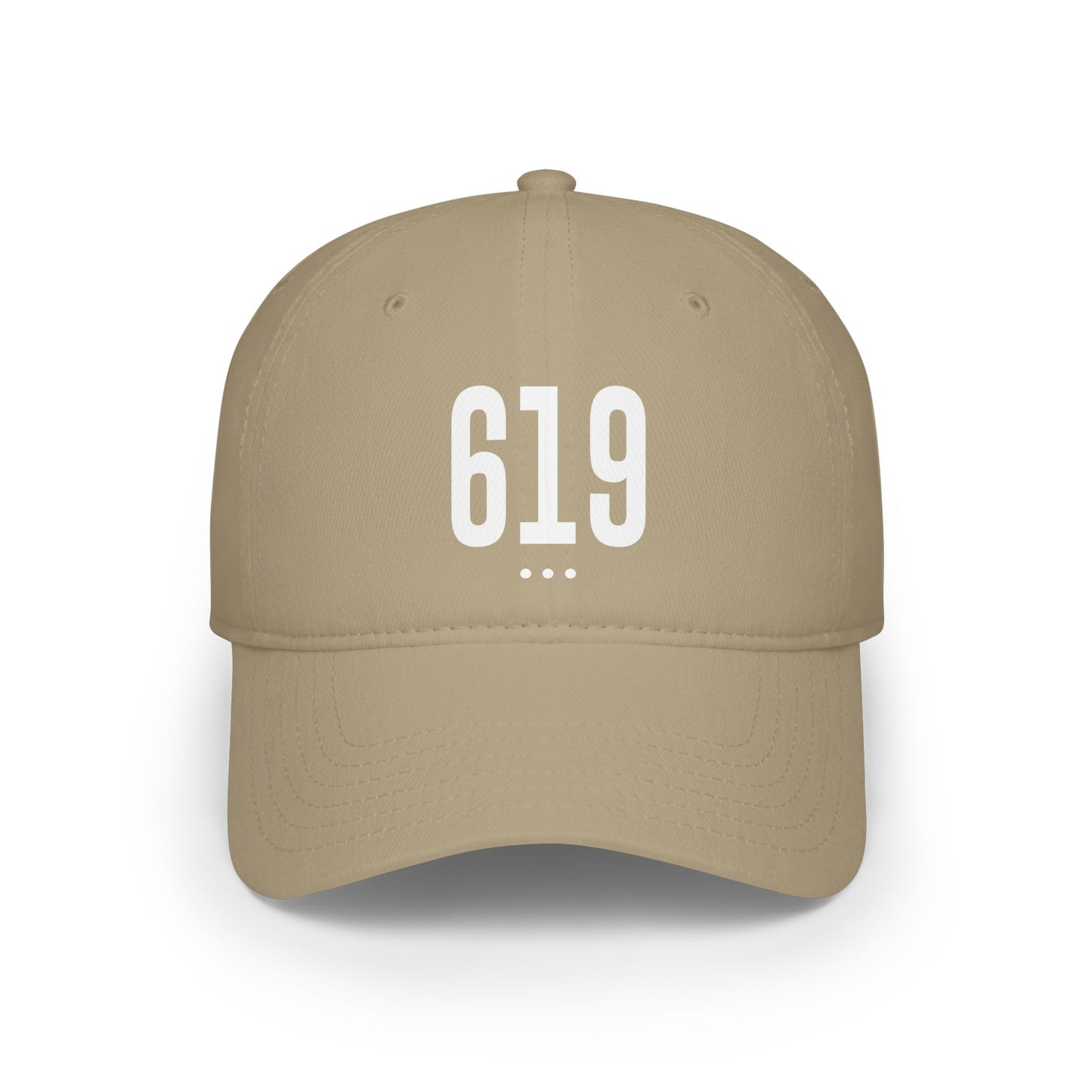 619 White Logo Low Profile Baseball Cap