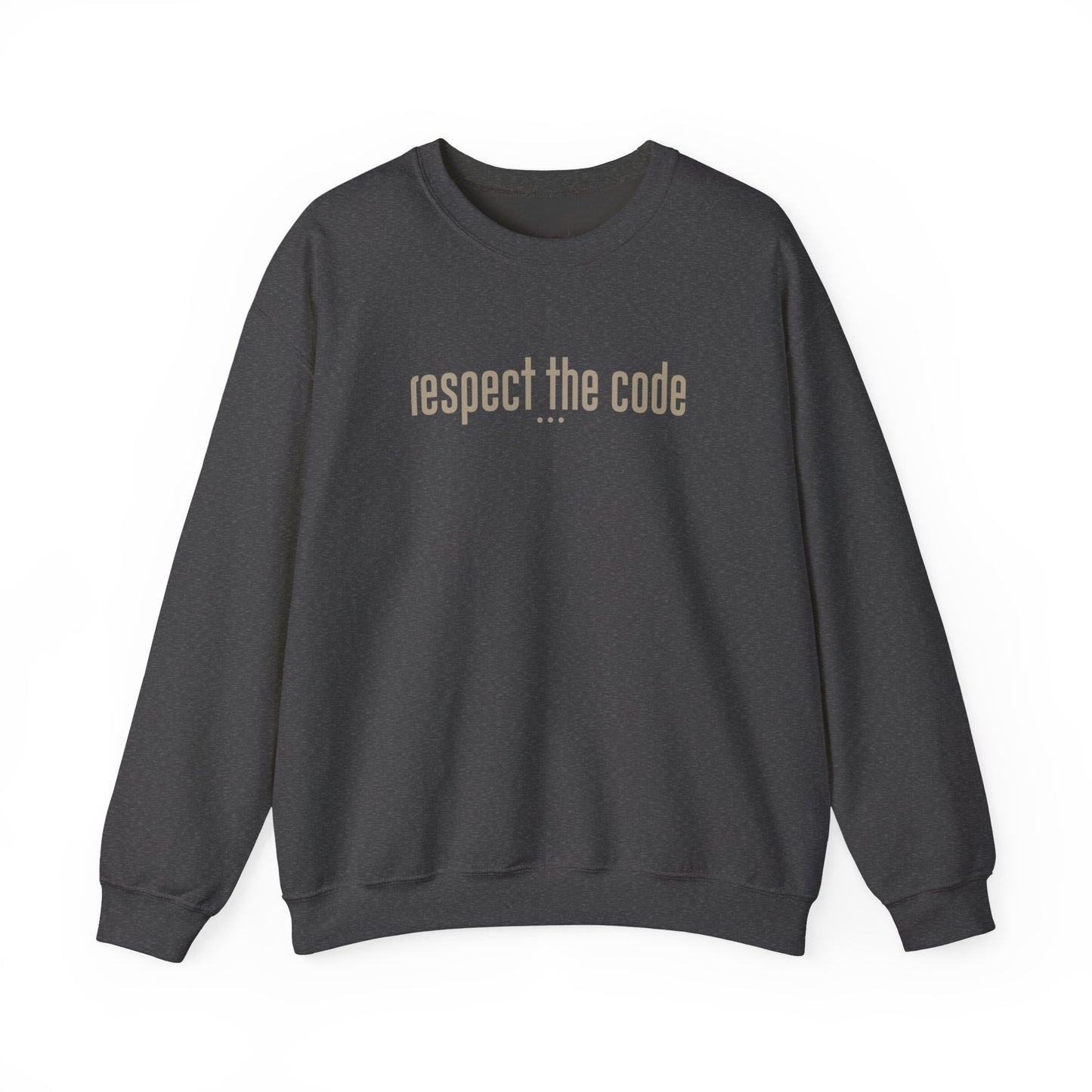 Tan "Respect the Code" Crewneck Sweatshirt
