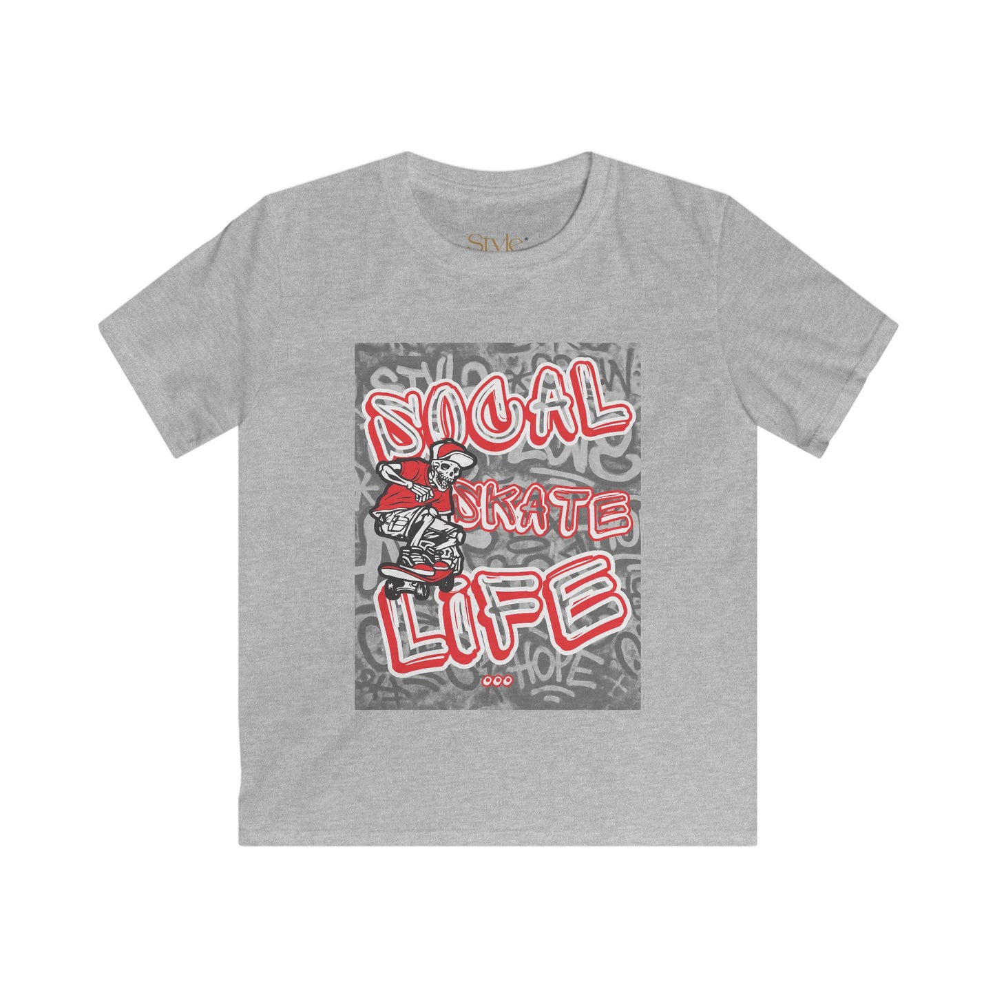 Cool Kids Skate Life Tee, Youth Skateboarding Shirt, Fun Summer Tee