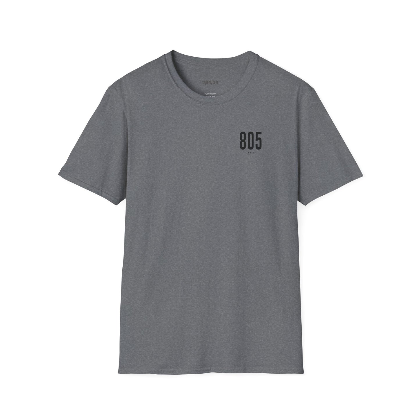 805 Black Logo Unisex Soft-style T-Shirt