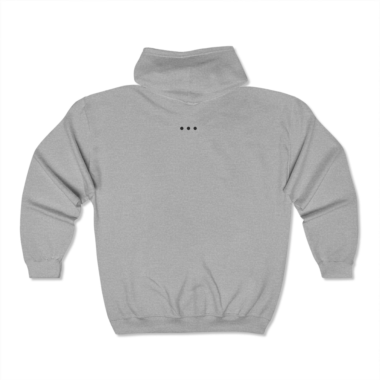 805 Black Logo Front Zip Hoodie