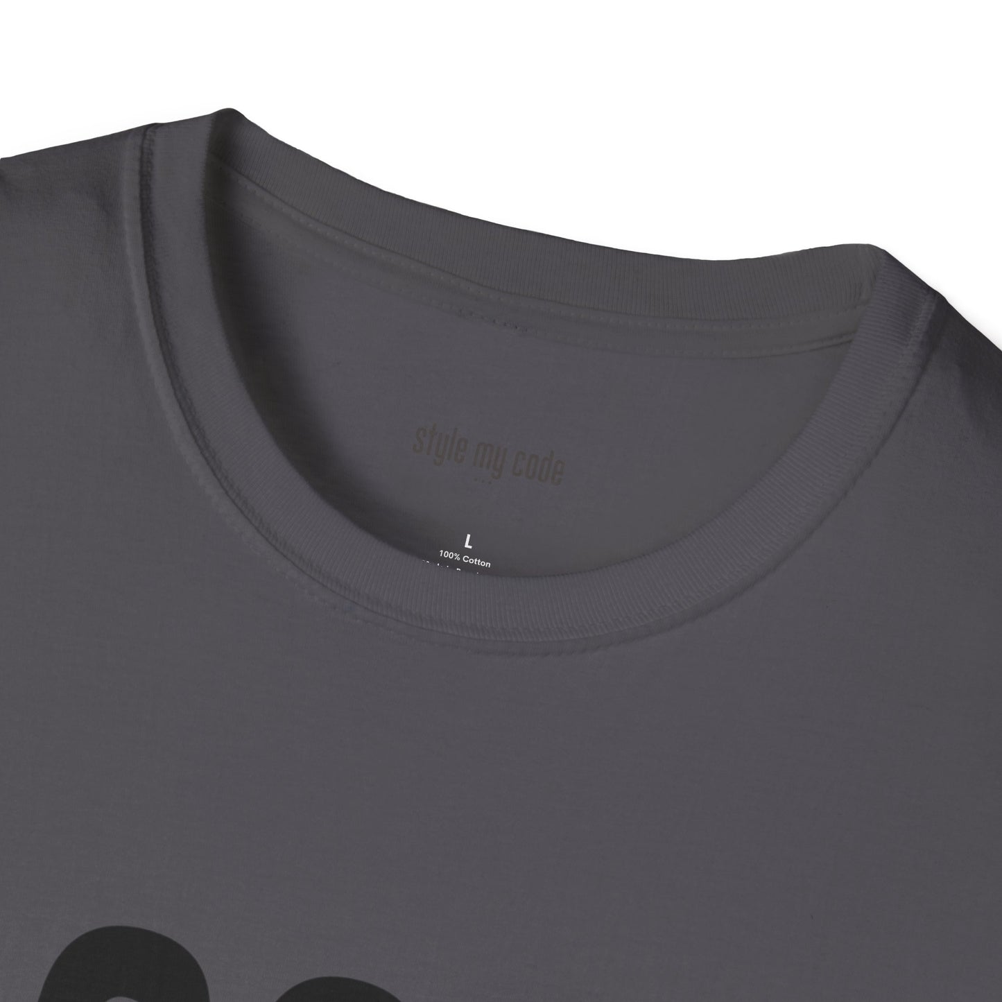 323 Black Logo Front T-Shirt