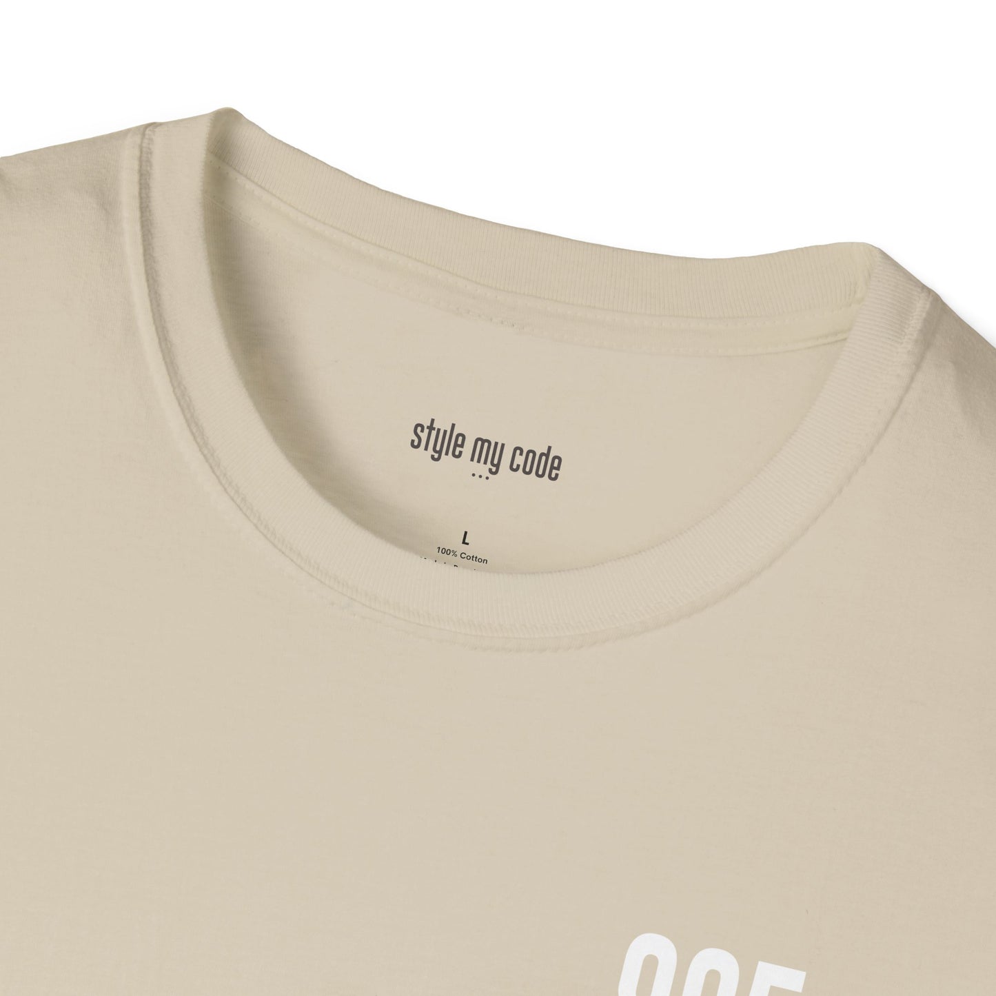805 White Logo Unisex Soft-style T-Shirt