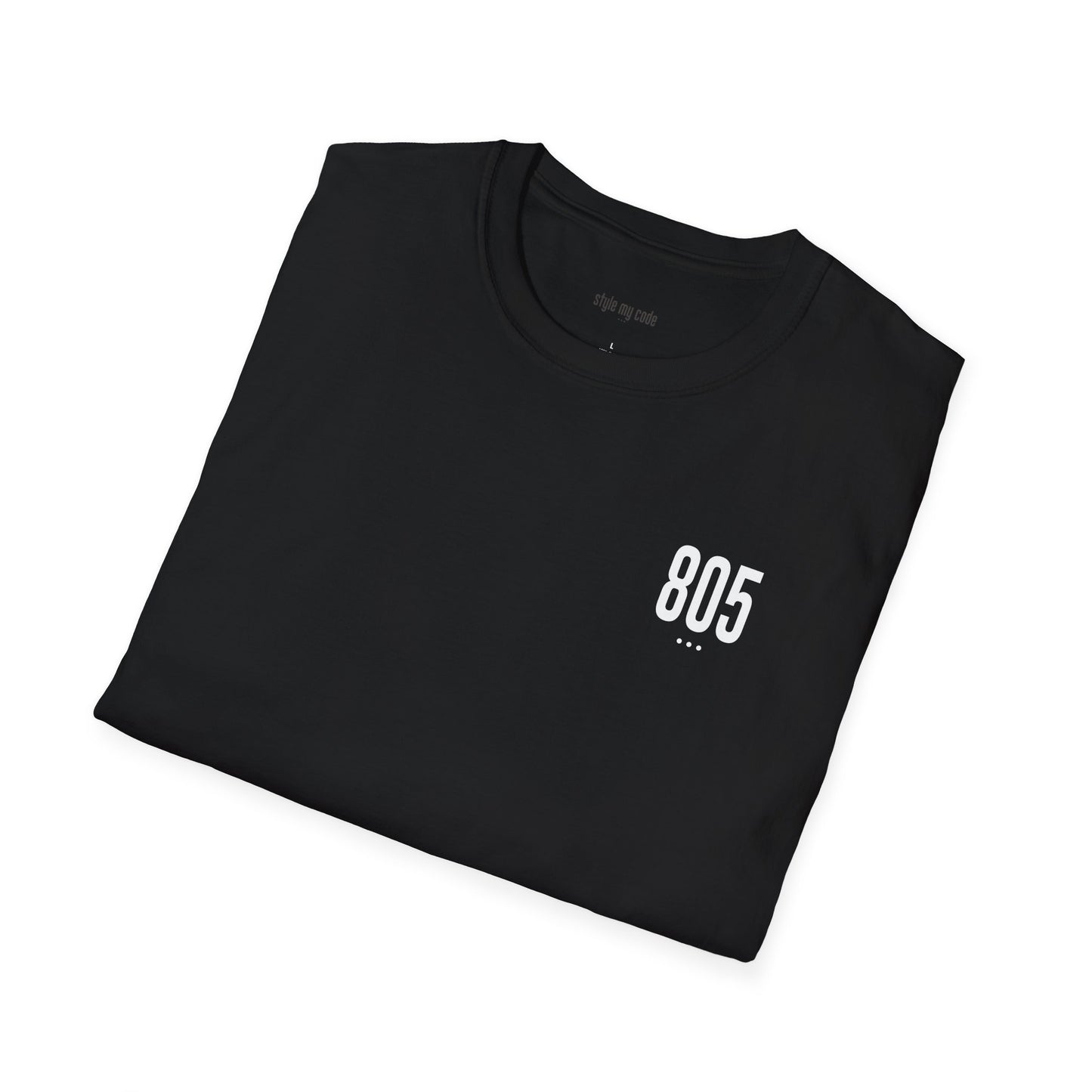 805 White Logo Unisex Soft-style T-Shirt