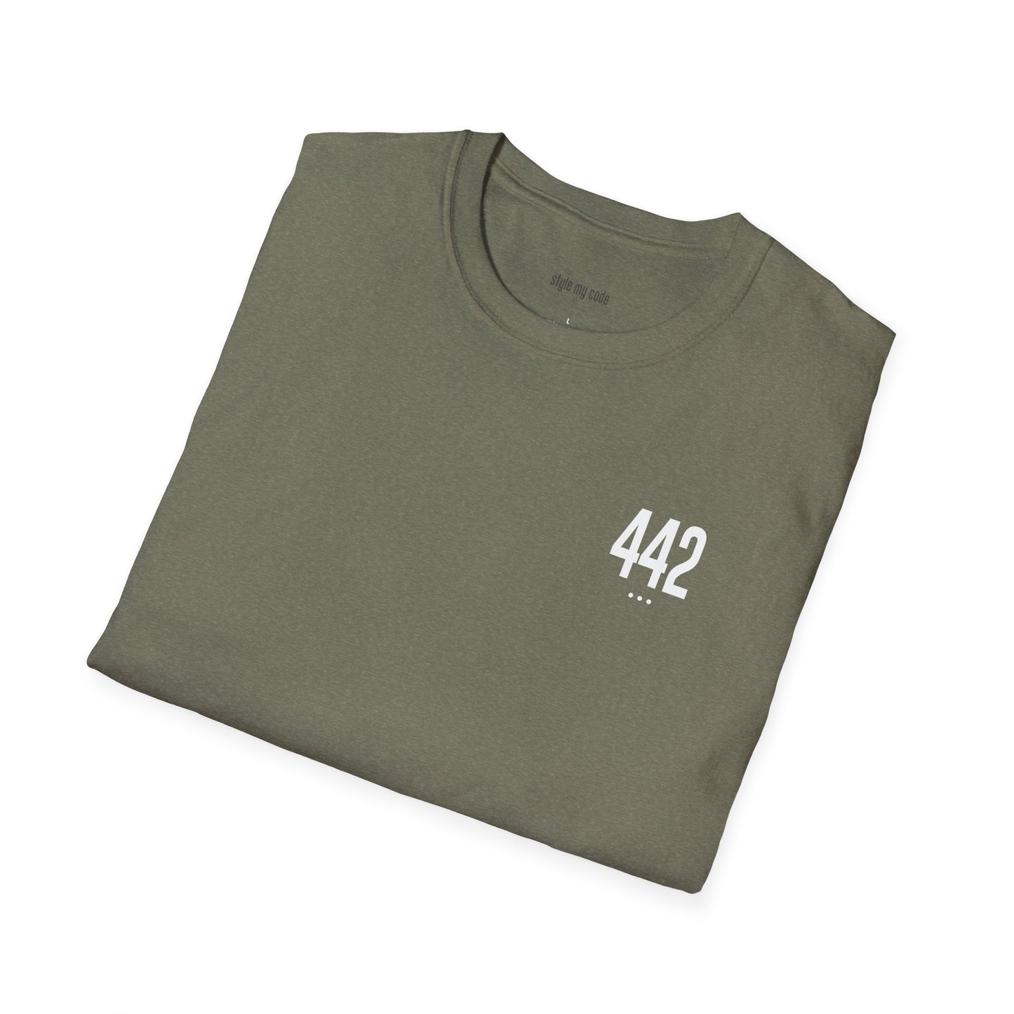 442 White Logo Unisex Softstyle T-Shirt