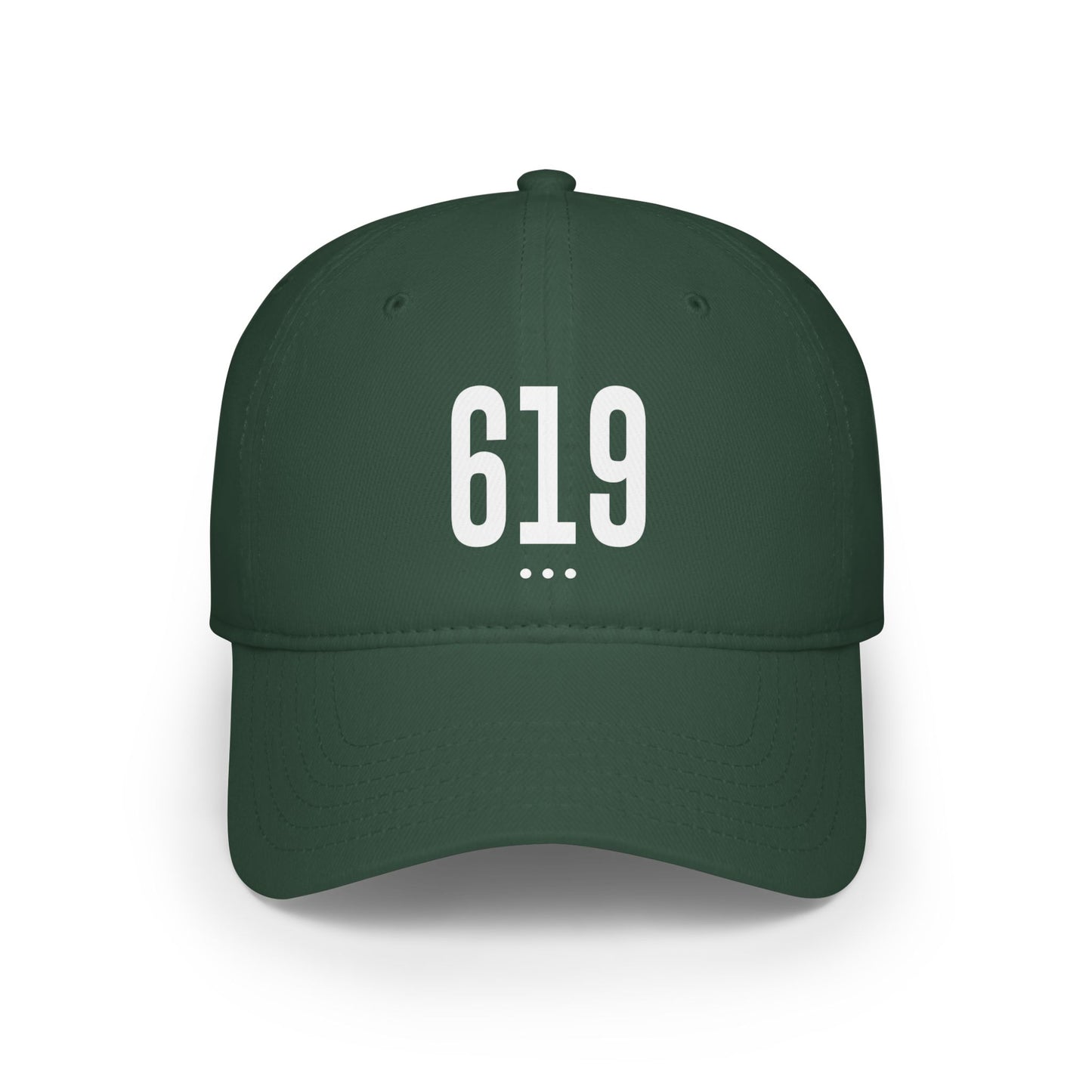 619 White Logo Low Profile Baseball Cap