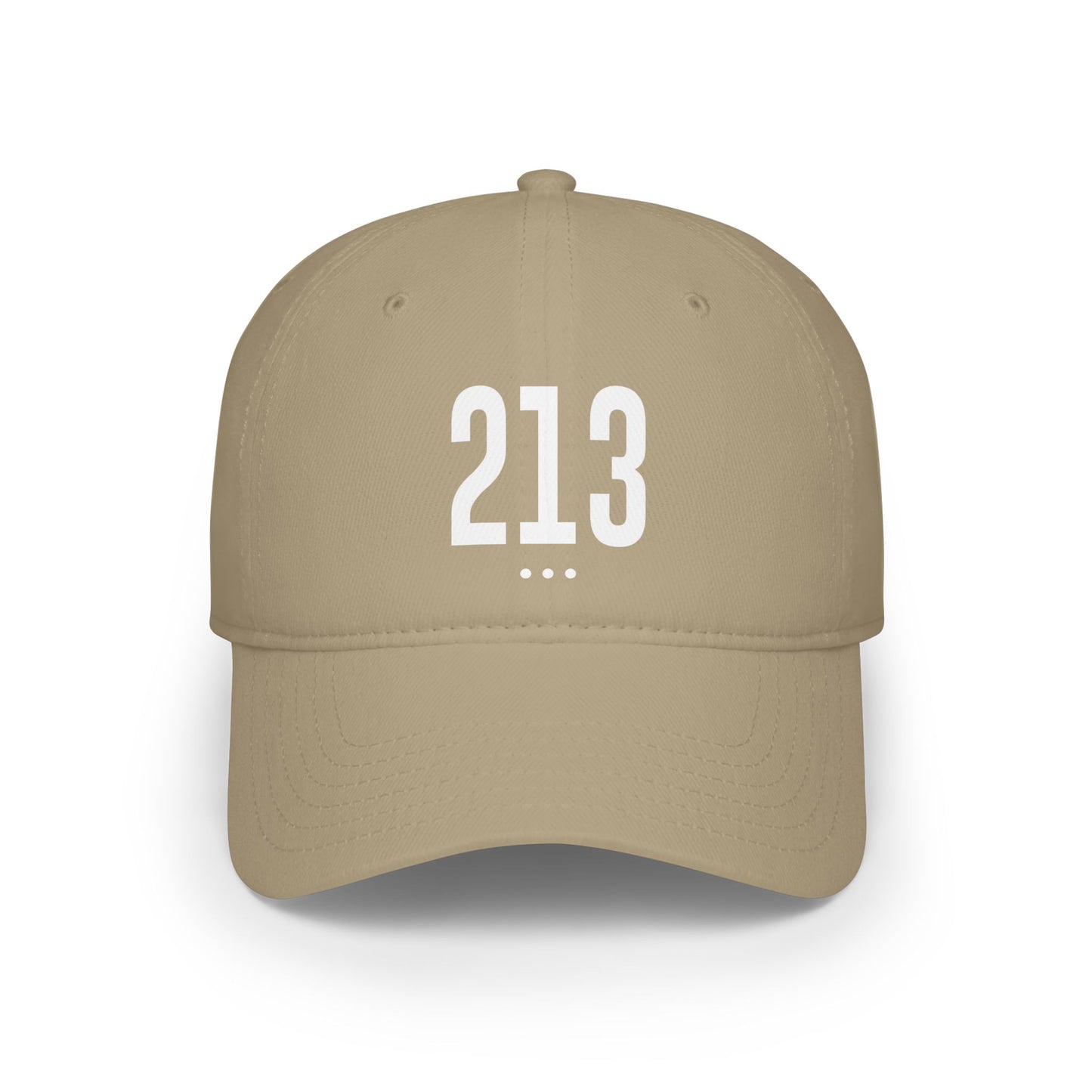 213 White Logo Low Profile Baseball Cap
