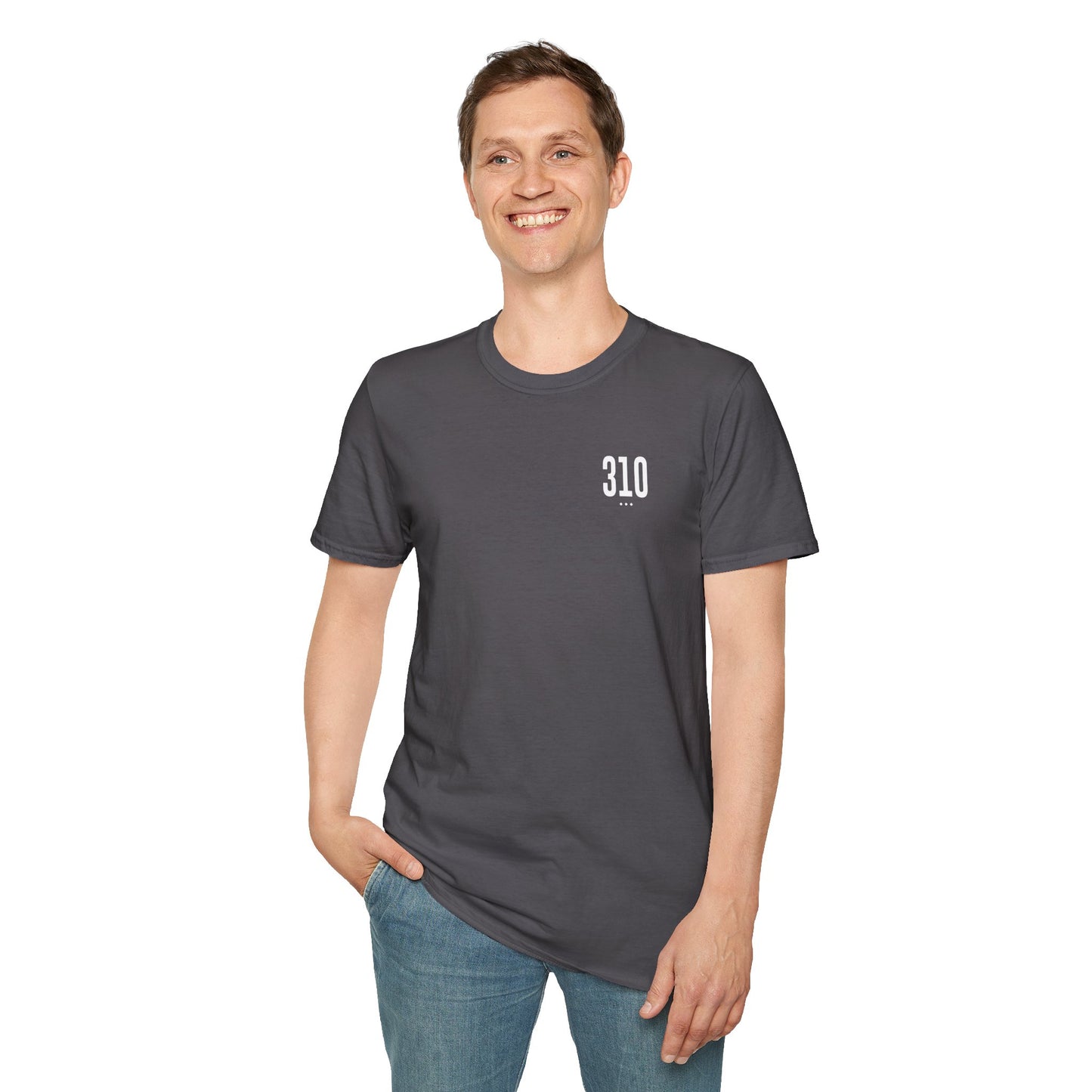 310 White Logo Unisex Softstyle T-Shirt