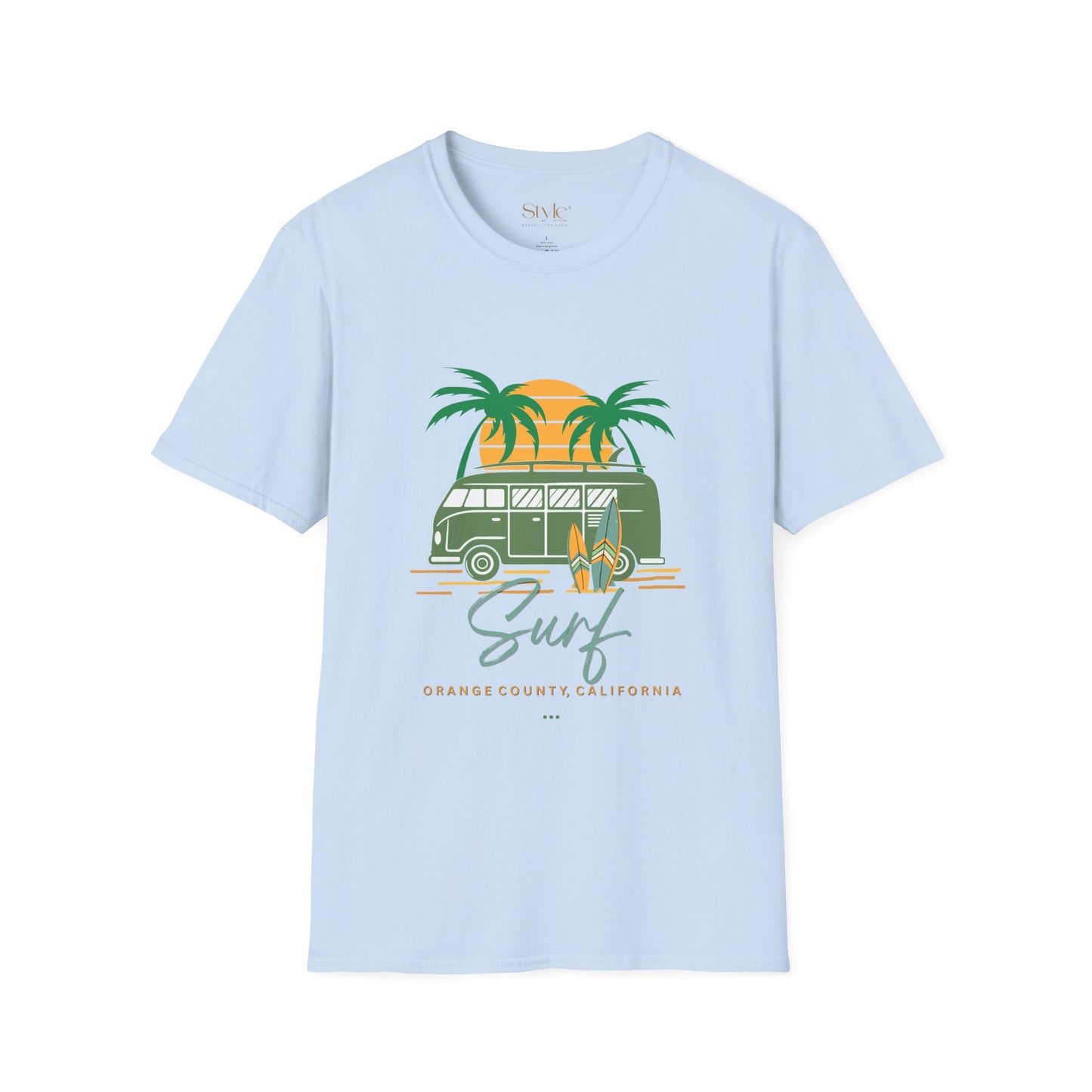 California Surf Vibes Unisex T-Shirt, Beachwear, Summer Casual Tee, Gift for Surfers, Vacation Apparel