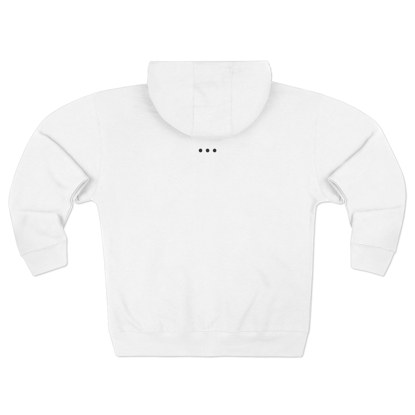 323 - White Zip Hoodie
