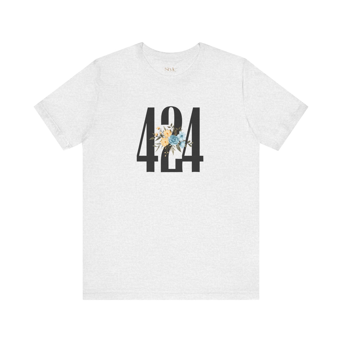 Floral 424 Unisex Tee - Casual, Gift, Birthday, Floral Design, Vintage Style
