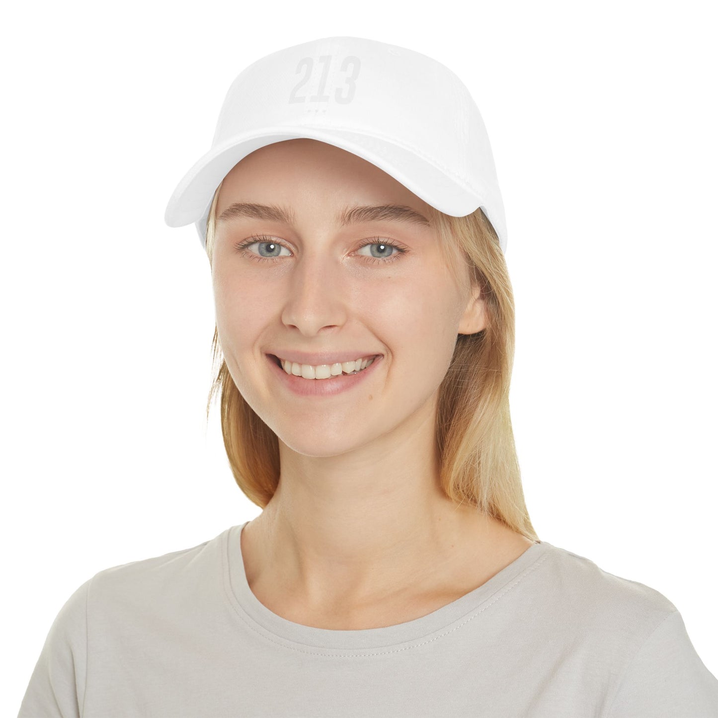 213 White Logo Low Profile Baseball Cap