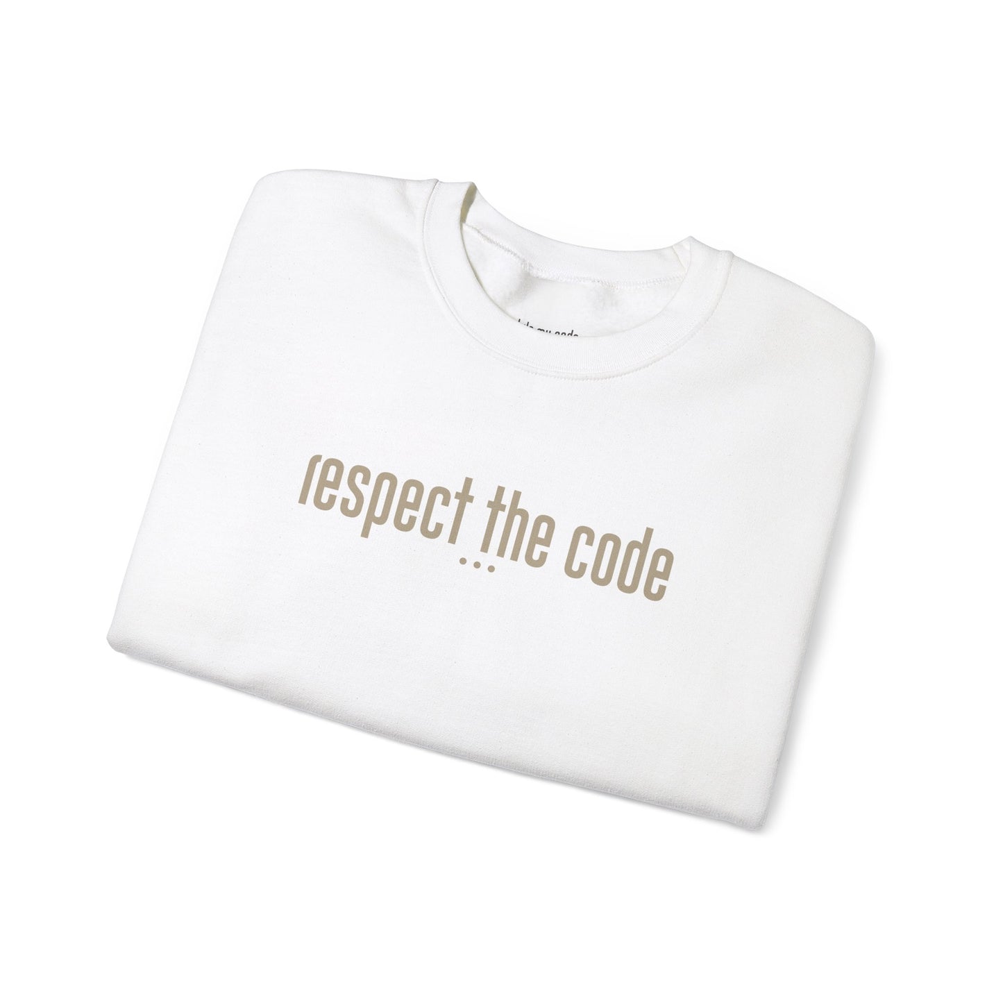 Tan "Respect the Code" Crewneck Sweatshirt
