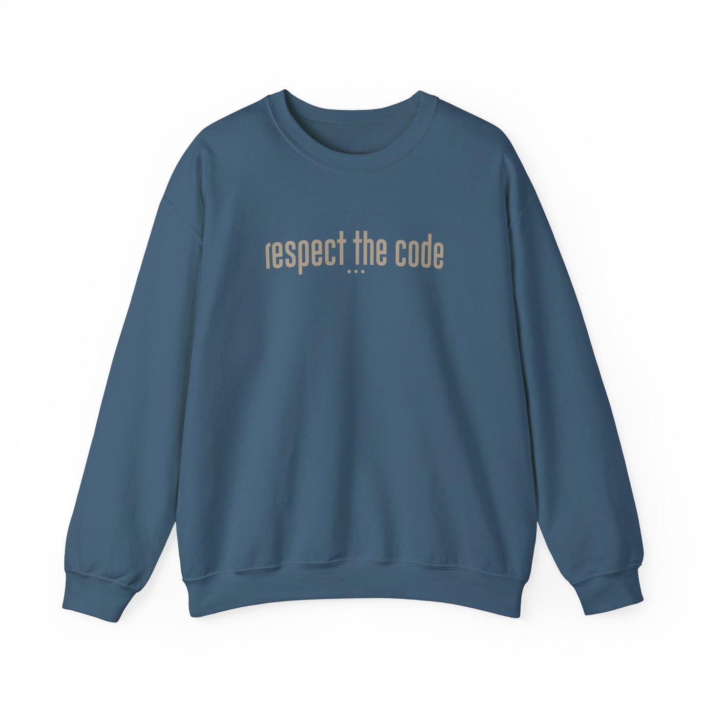 Tan "Respect the Code" Crewneck Sweatshirt