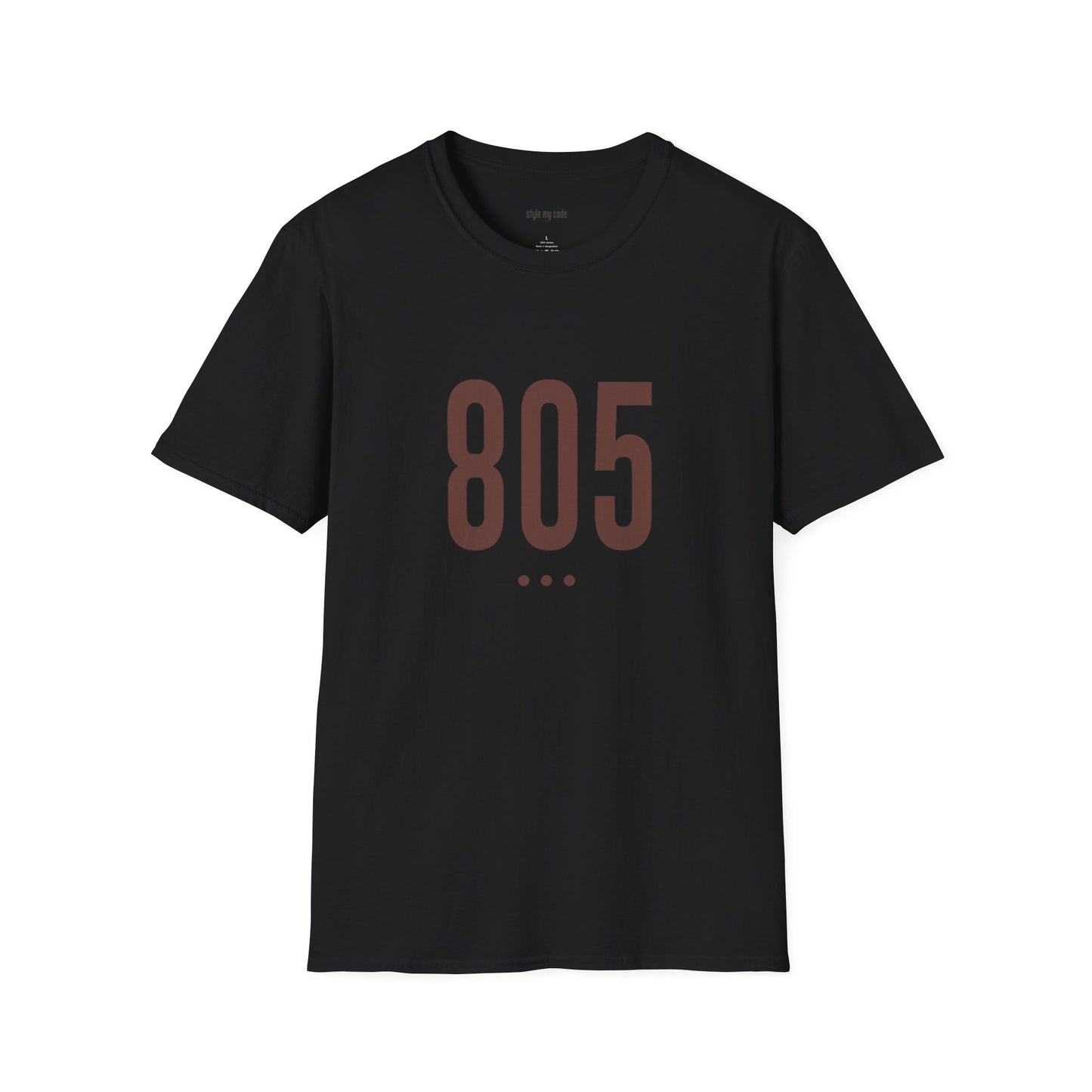 805 Logo Front Unisex Soft-style T-Shirt