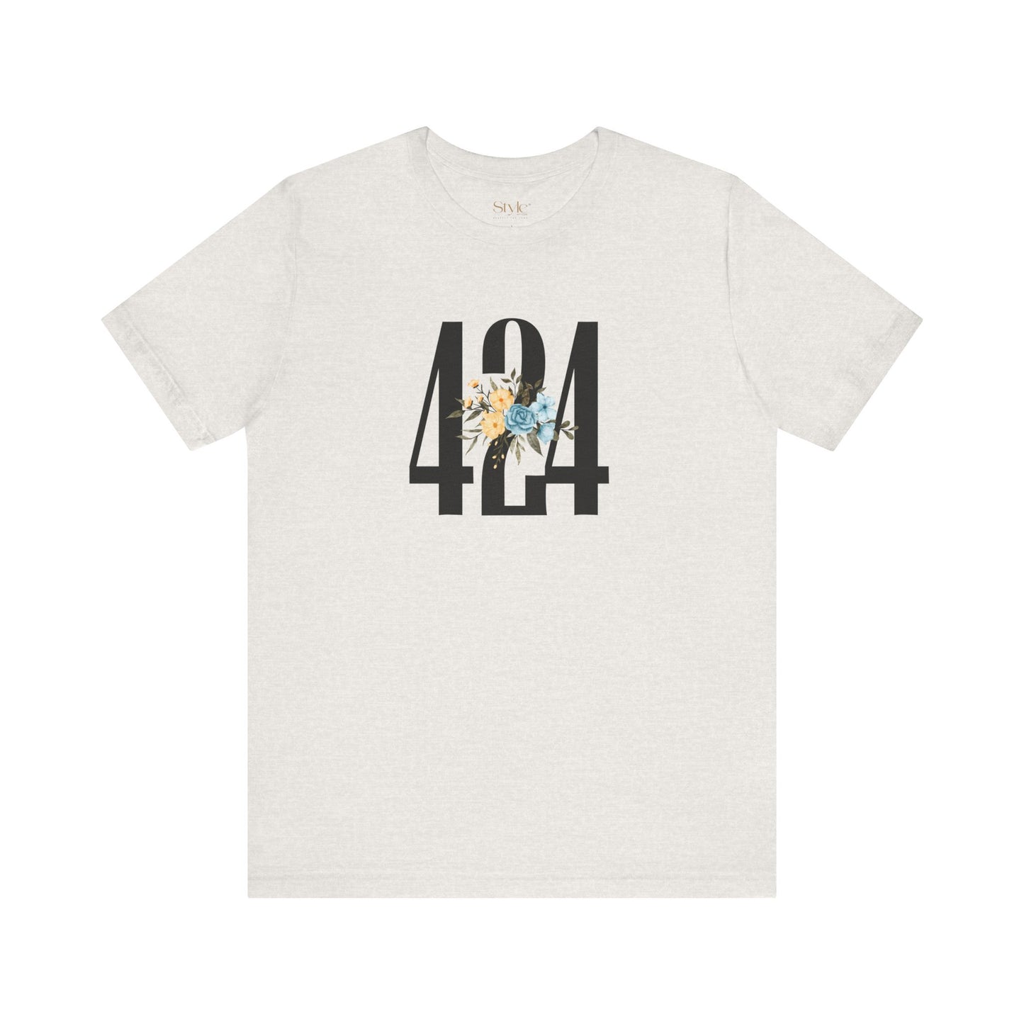 Floral 424 Unisex Tee - Casual, Gift, Birthday, Floral Design, Vintage Style