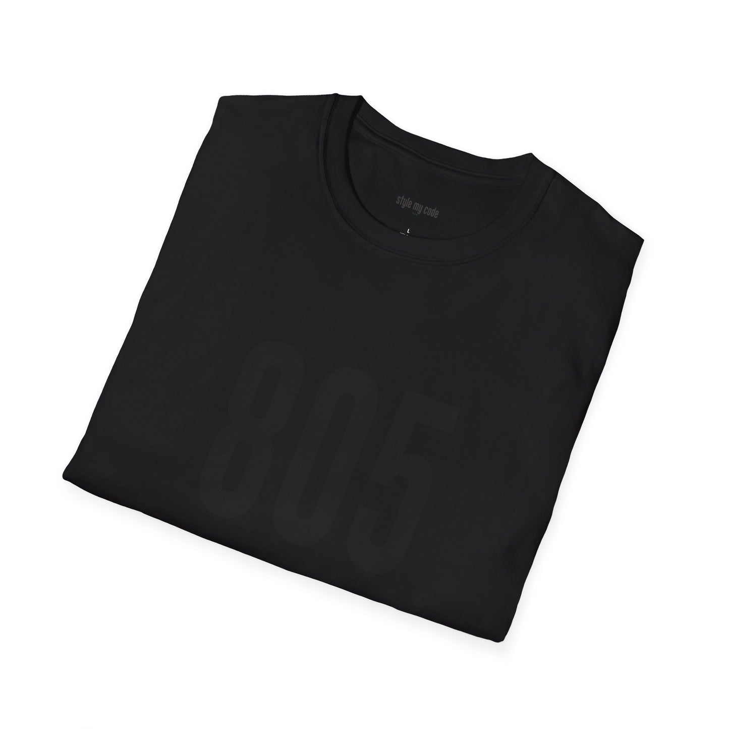 805 Black Logo Front Unisex Soft-style T-Shirt