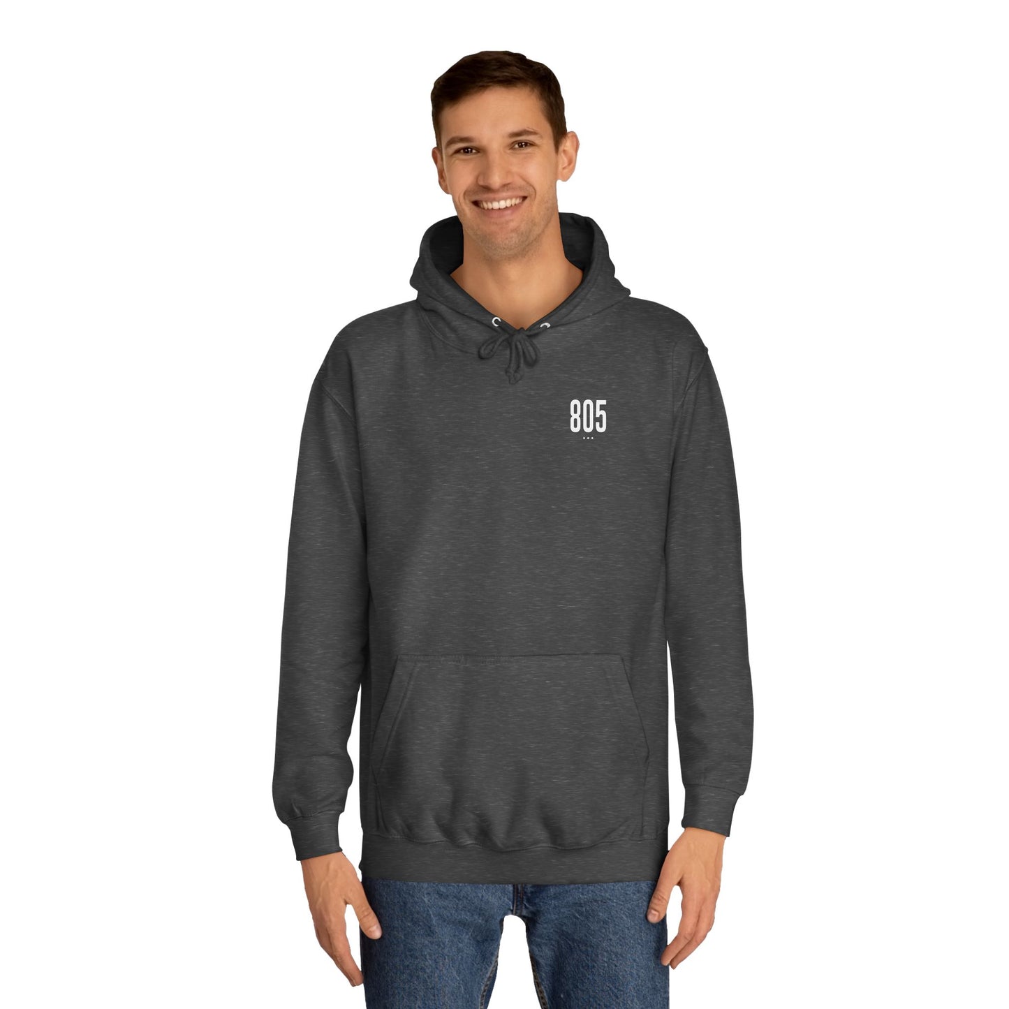 805 White Logo Unisex Hoodie