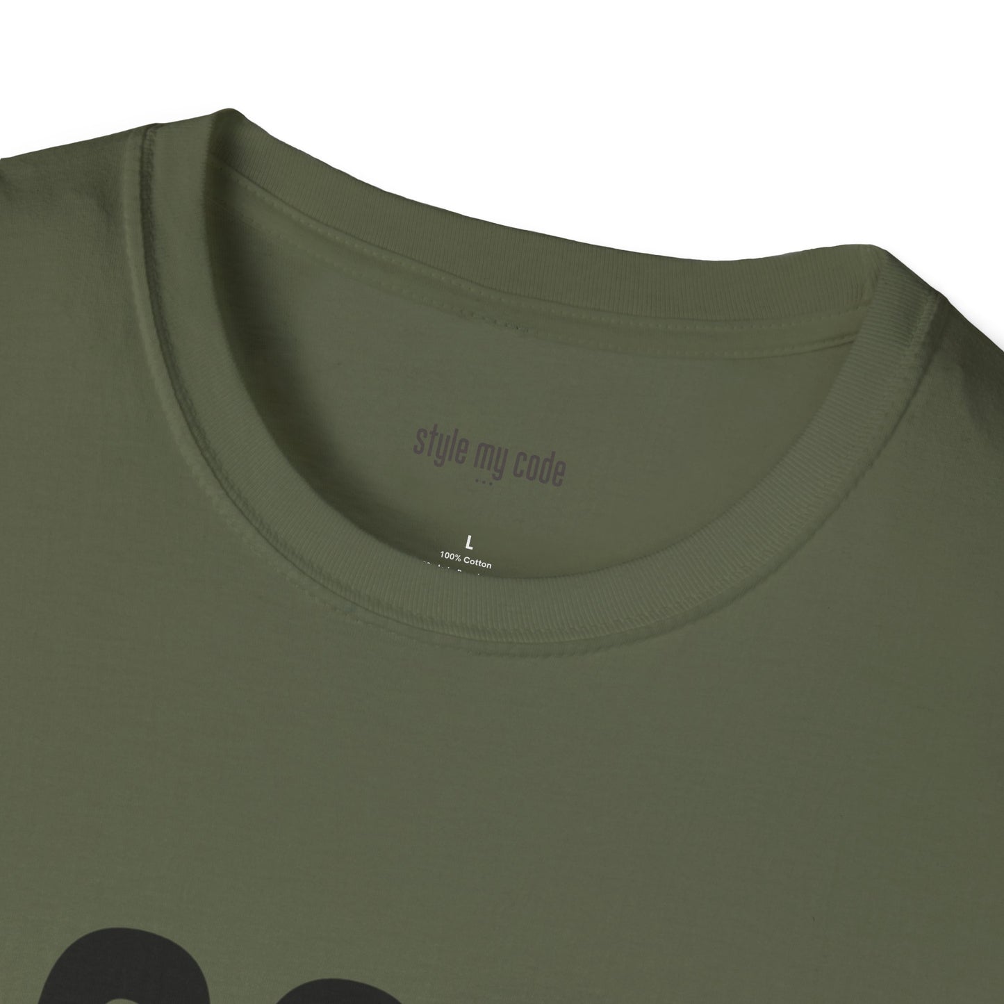 323 Black Logo Front T-Shirt