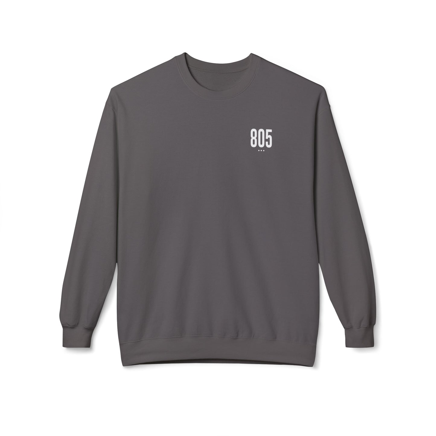 805 White Logo Unisex Crewneck Sweatshirt