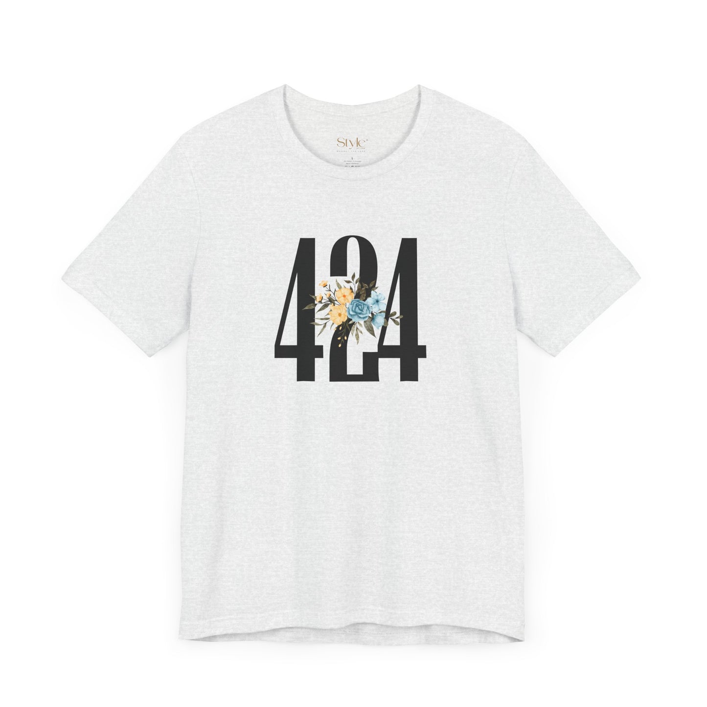 Floral 424 Unisex Tee - Casual, Gift, Birthday, Floral Design, Vintage Style