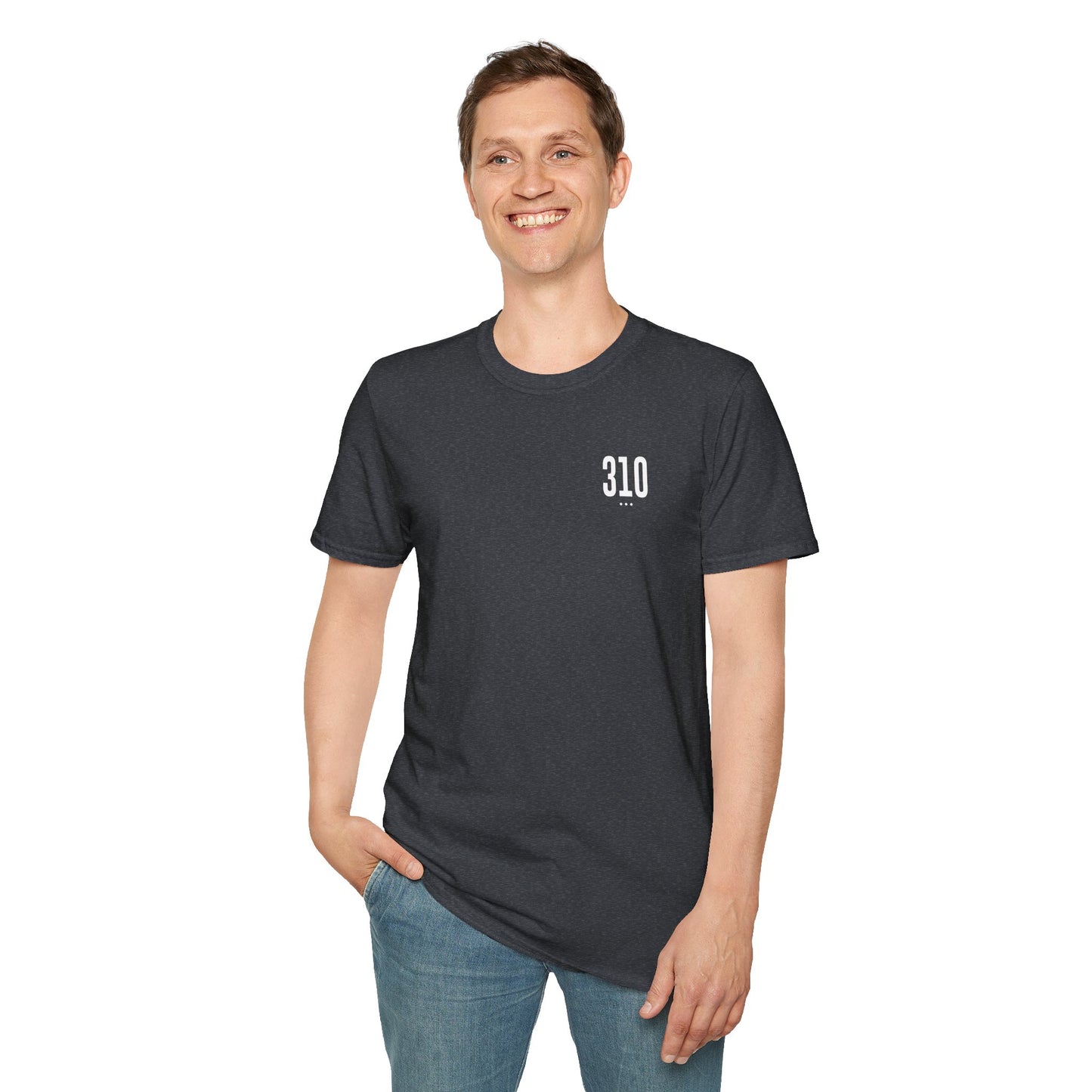 310 White Logo Unisex Softstyle T-Shirt
