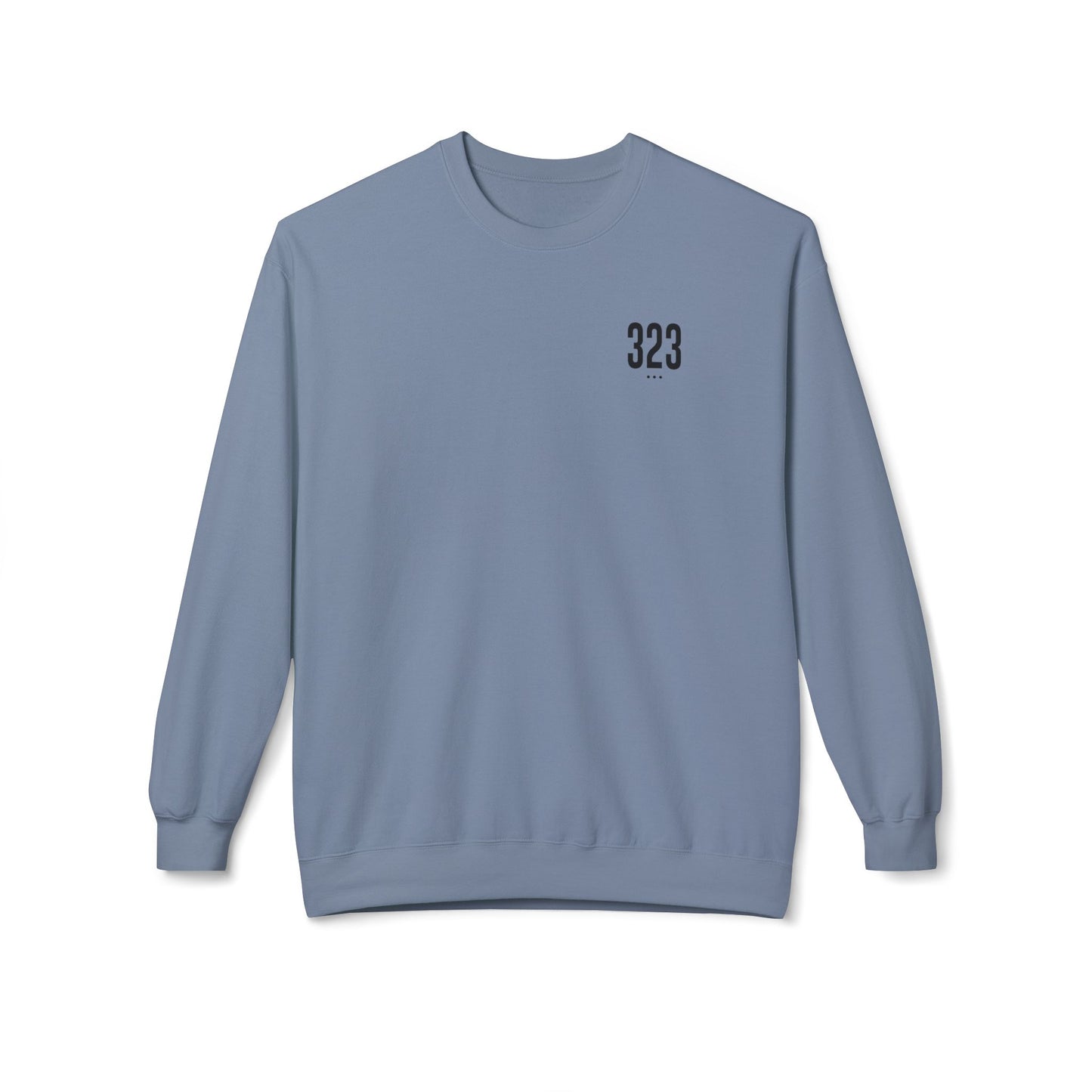 323 Black Logo Crewneck Sweatshirt