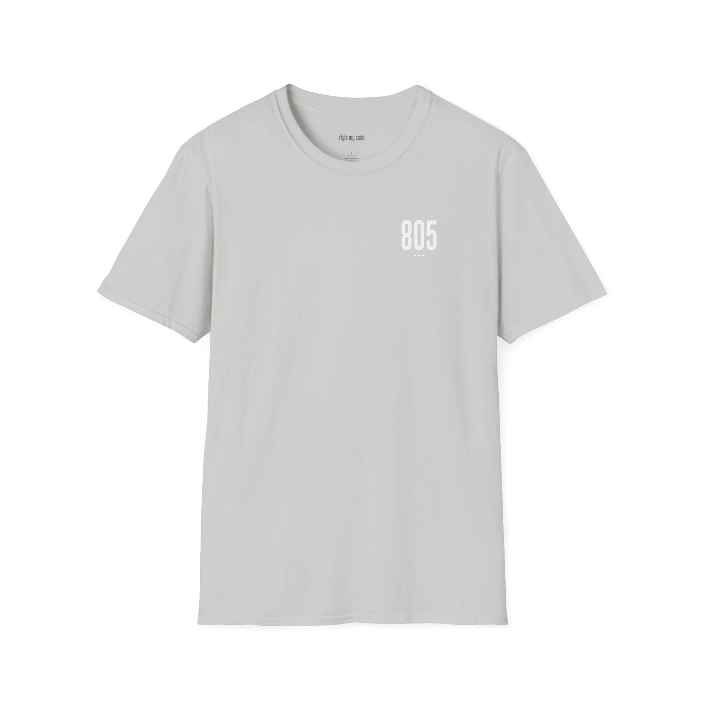 805 White Logo Unisex Soft-style T-Shirt