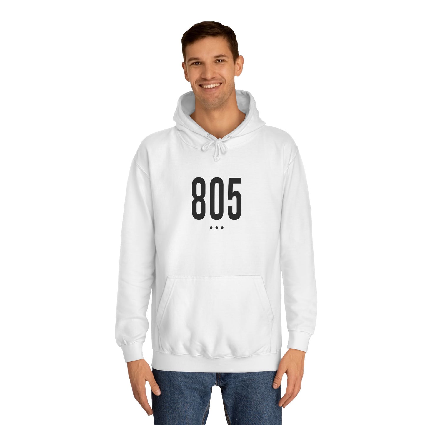 805 Black Logo Front Unisex Hoodie