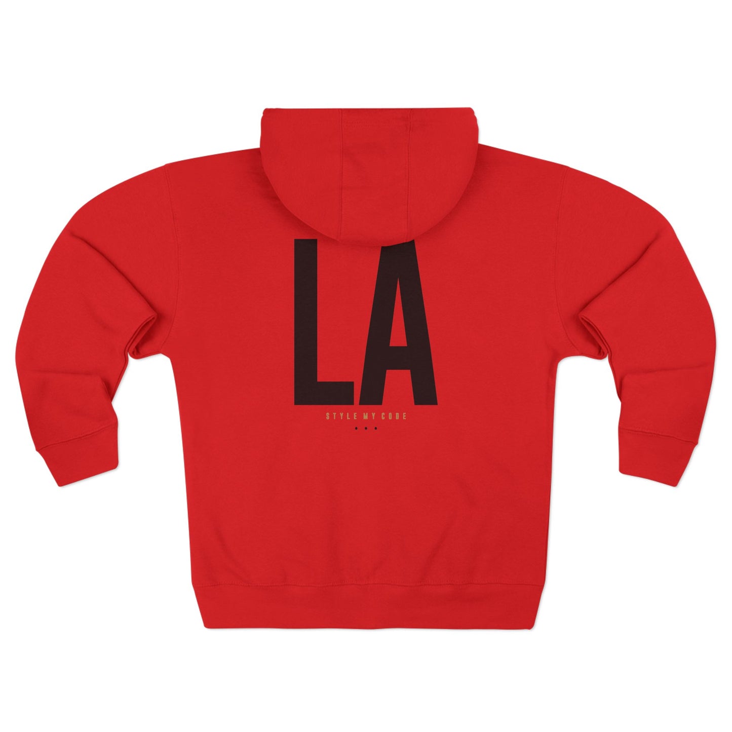 213 LA Street Style Unisex Zip Hoodie, Comfortable Layer, Great for Athleisure, Urban Fashion, Casual Wear