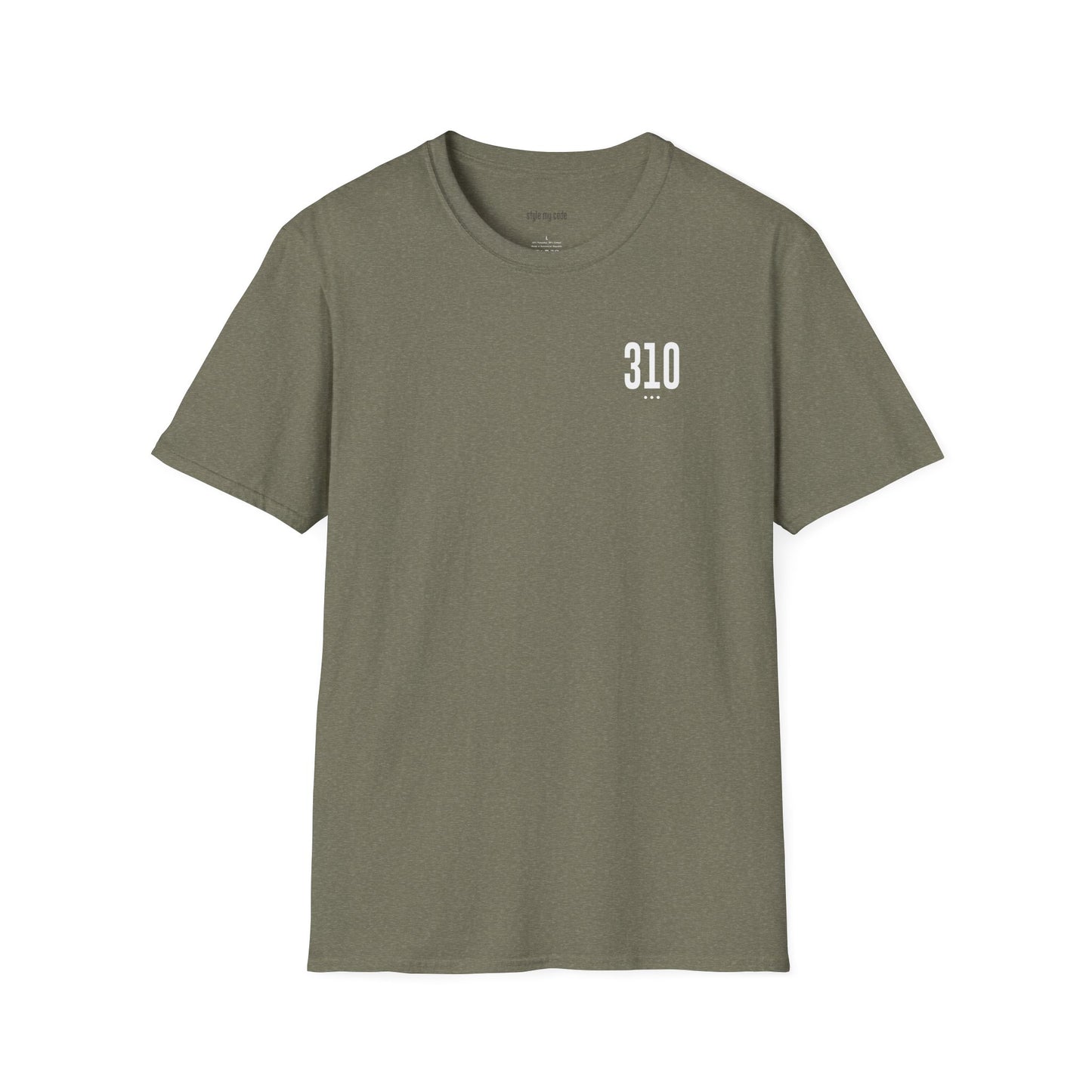 310 White Logo Unisex Softstyle T-Shirt
